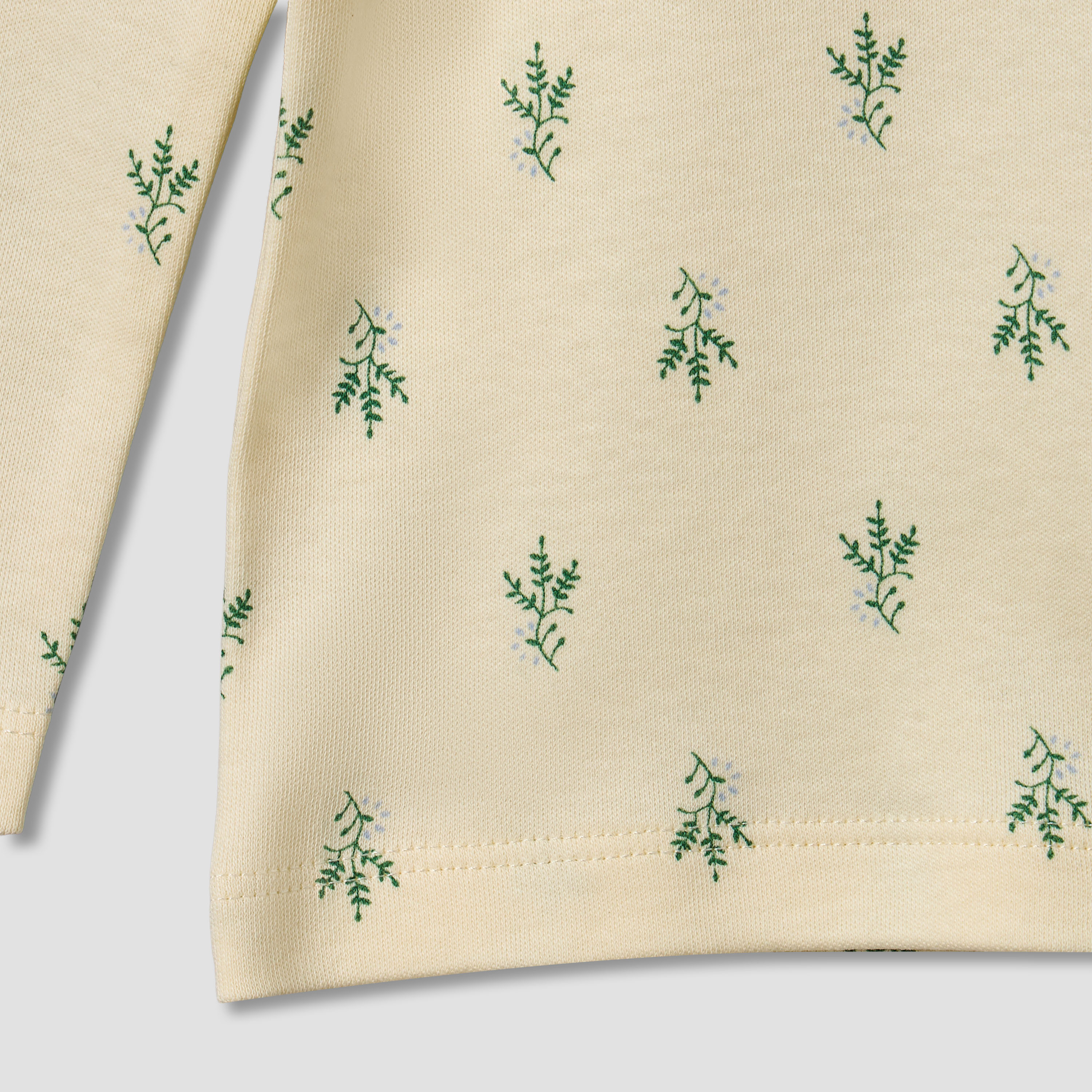 Pack of 2 Juniors Cotton Round Neck Long Sleeves Pyjama Set with Botanical Print-baby-girls-clothing-nightwear-pyjamasets-image-8