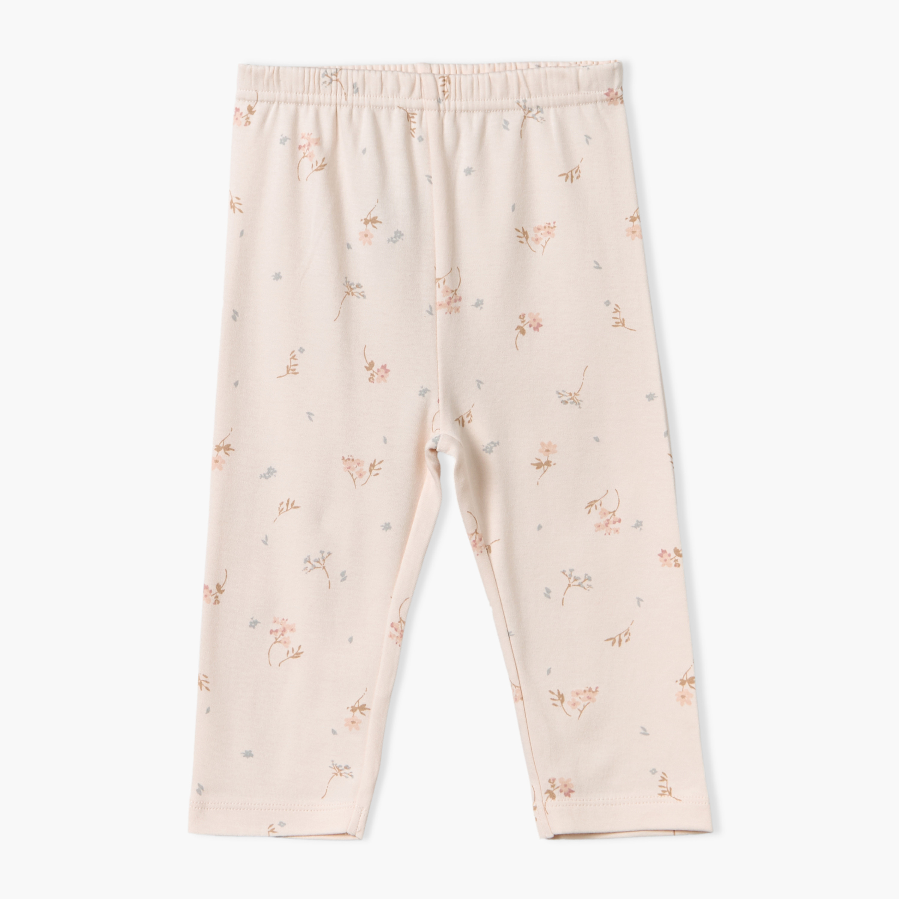 Juniors Cotton Crew Neck Long Sleeves Pyjama Set with Floral Print-baby-girls-clothing-nightwear-pyjamasets-image-3