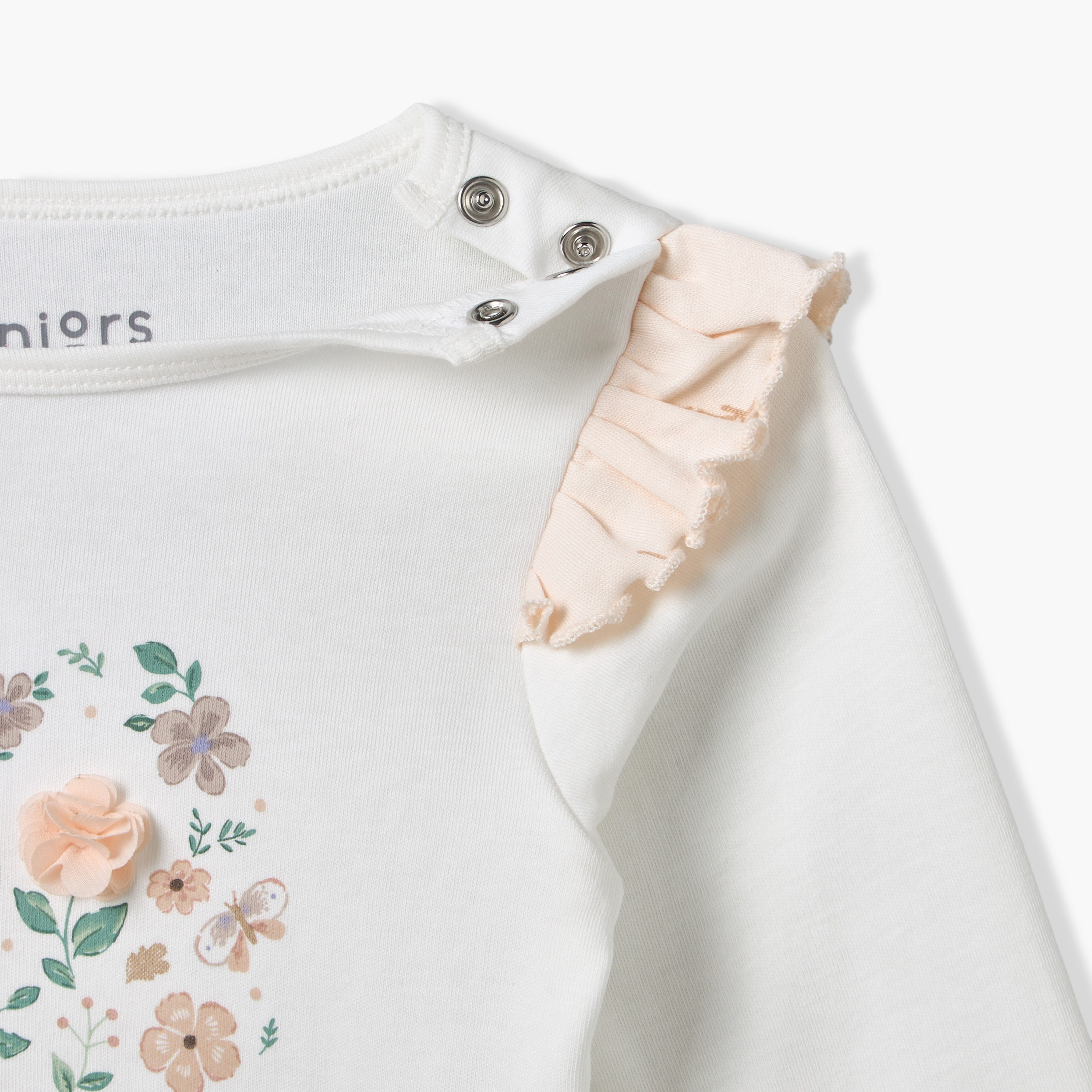 Juniors Cotton Crew Neck Long Sleeves Pyjama Set with Floral Print-baby-girls-clothing-nightwear-pyjamasets-image-6