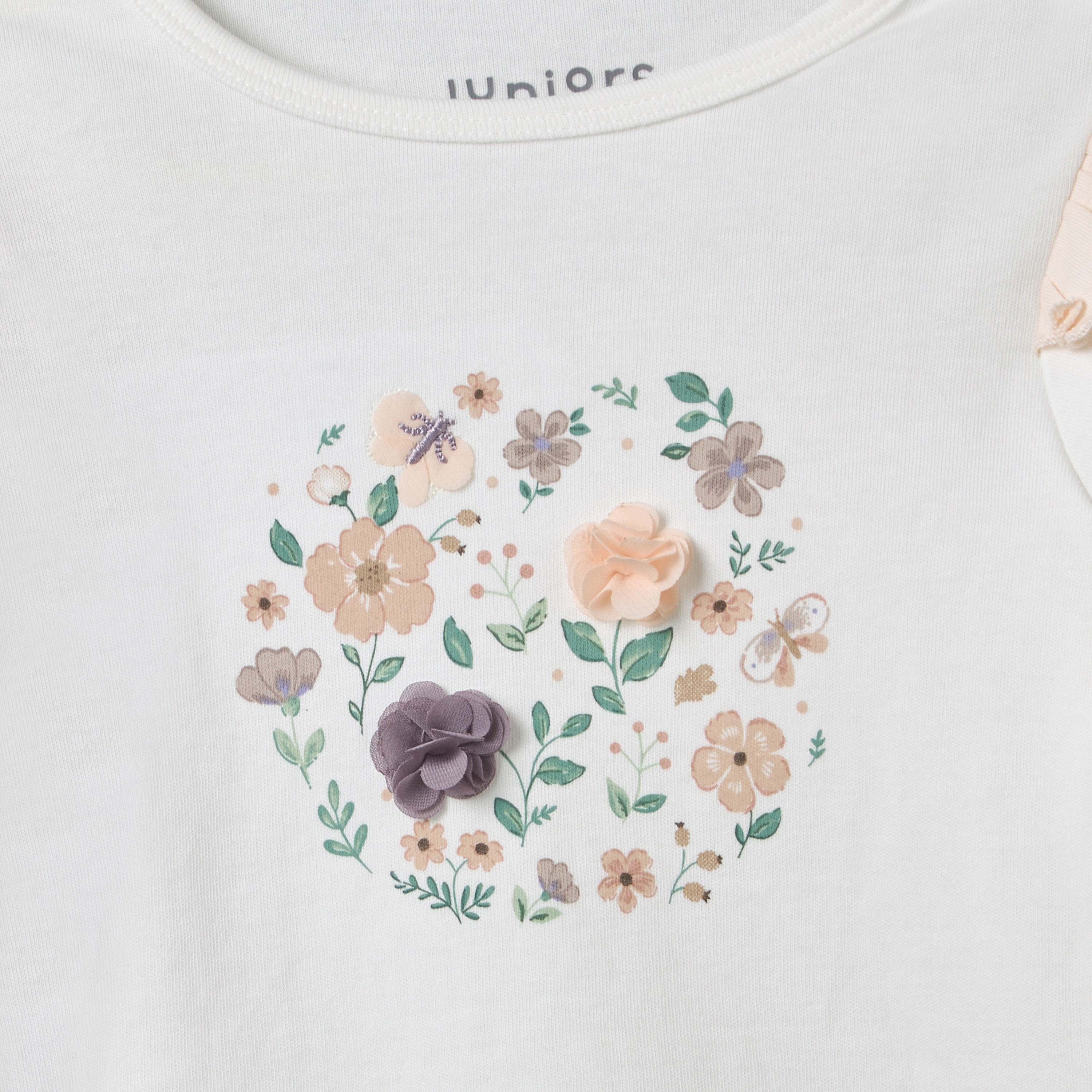 Juniors Cotton Crew Neck Long Sleeves Pyjama Set with Floral Print-baby-girls-clothing-nightwear-pyjamasets-image-7
