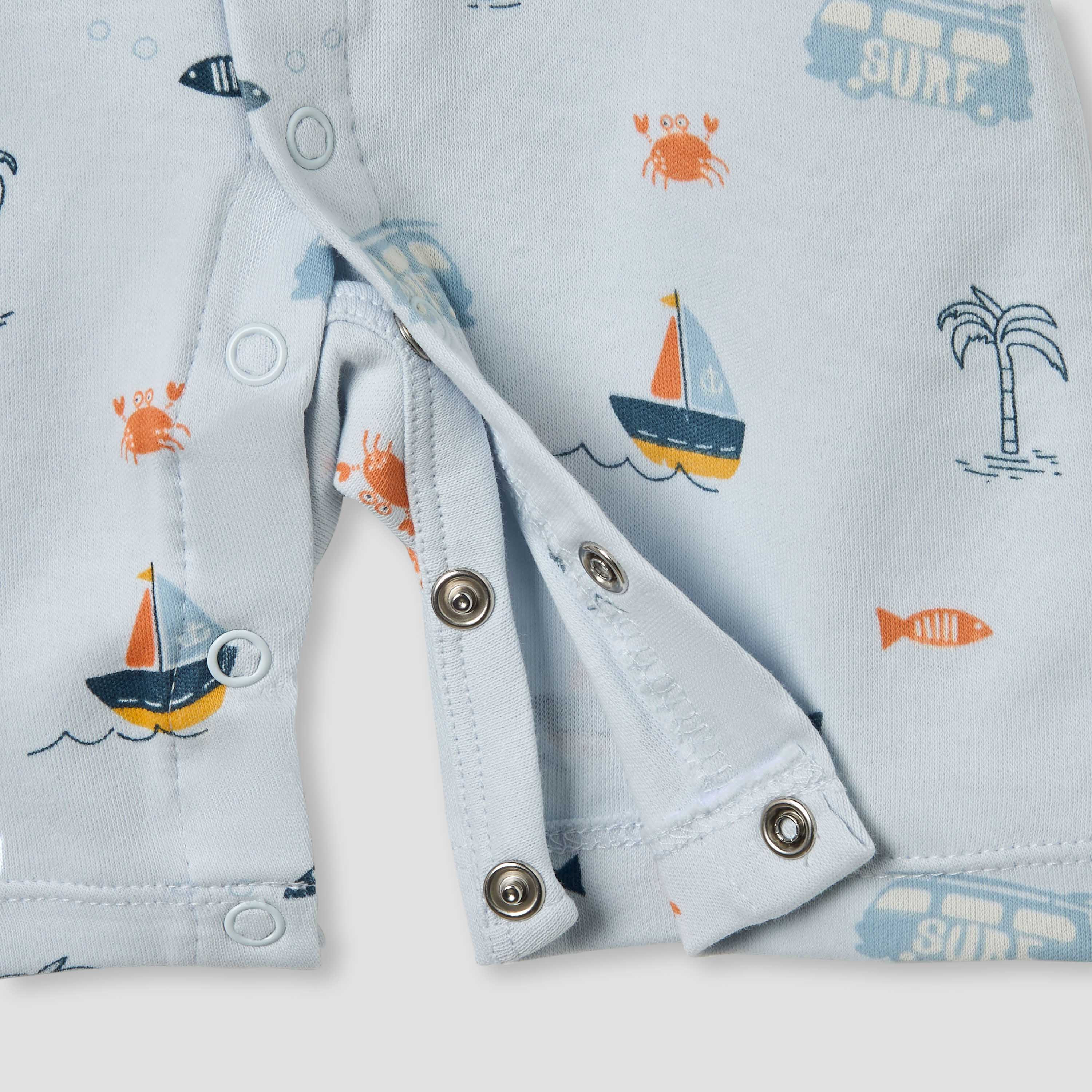 رومبر بأكمام قصيرة وطبعات من جونيورز-baby-boys-clothing-rompers-image-4
