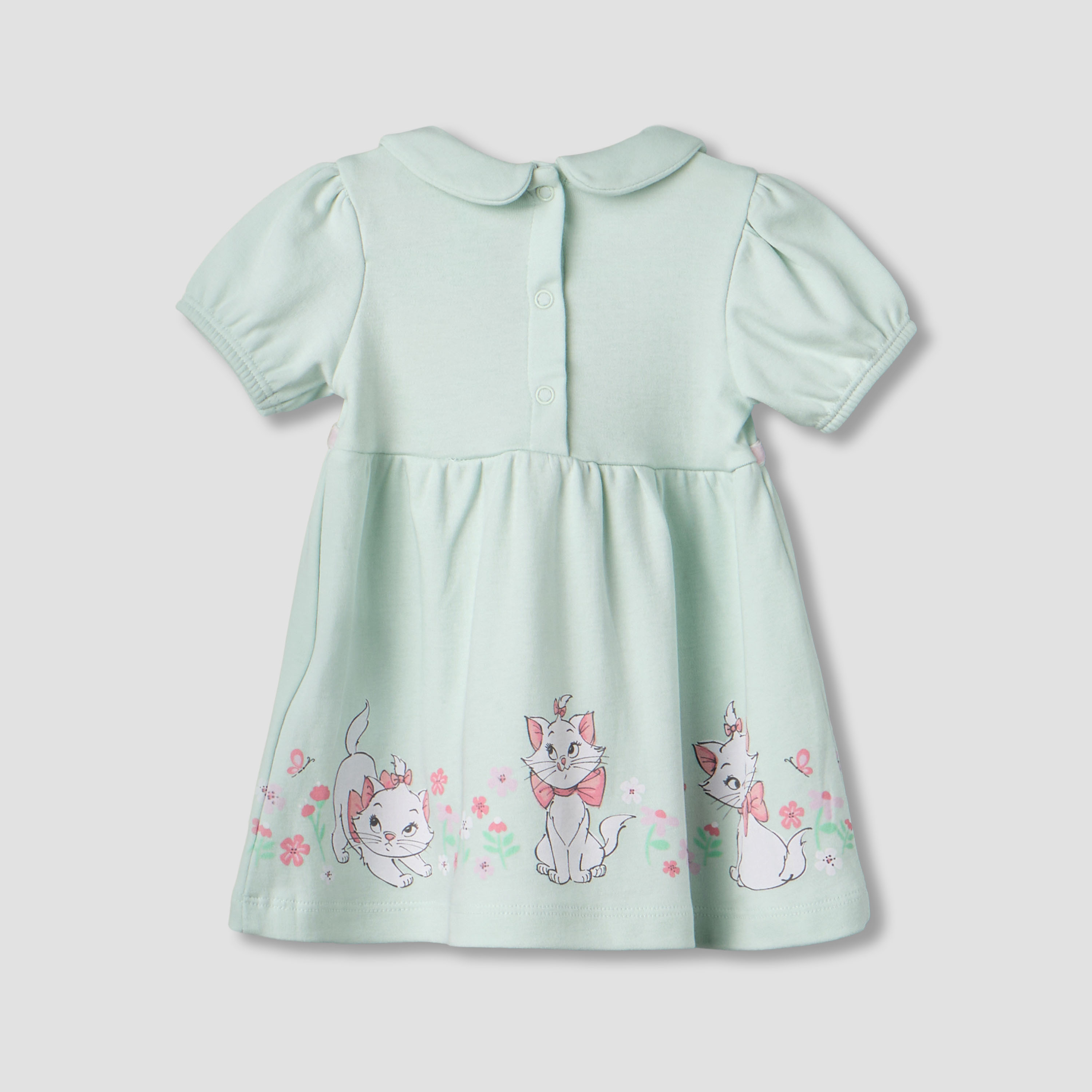 Disney Peter Pan Collar Short Sleeves Dress with Marie Print-baby-girls-clothing-dressesandjumpsuits-image-3