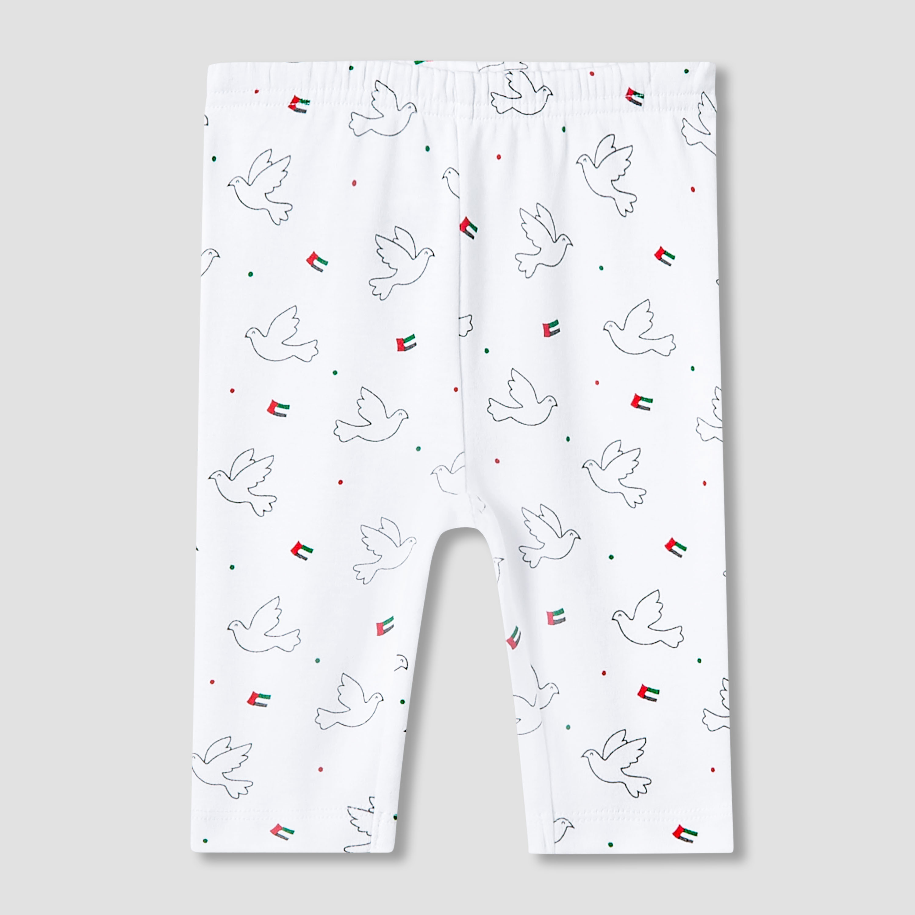 Juniors Cotton Crew Neck Long Sleeves Pyjama Set with UAE National Day Print-baby-girls-clothing-nightwear-pyjamasets-image-3