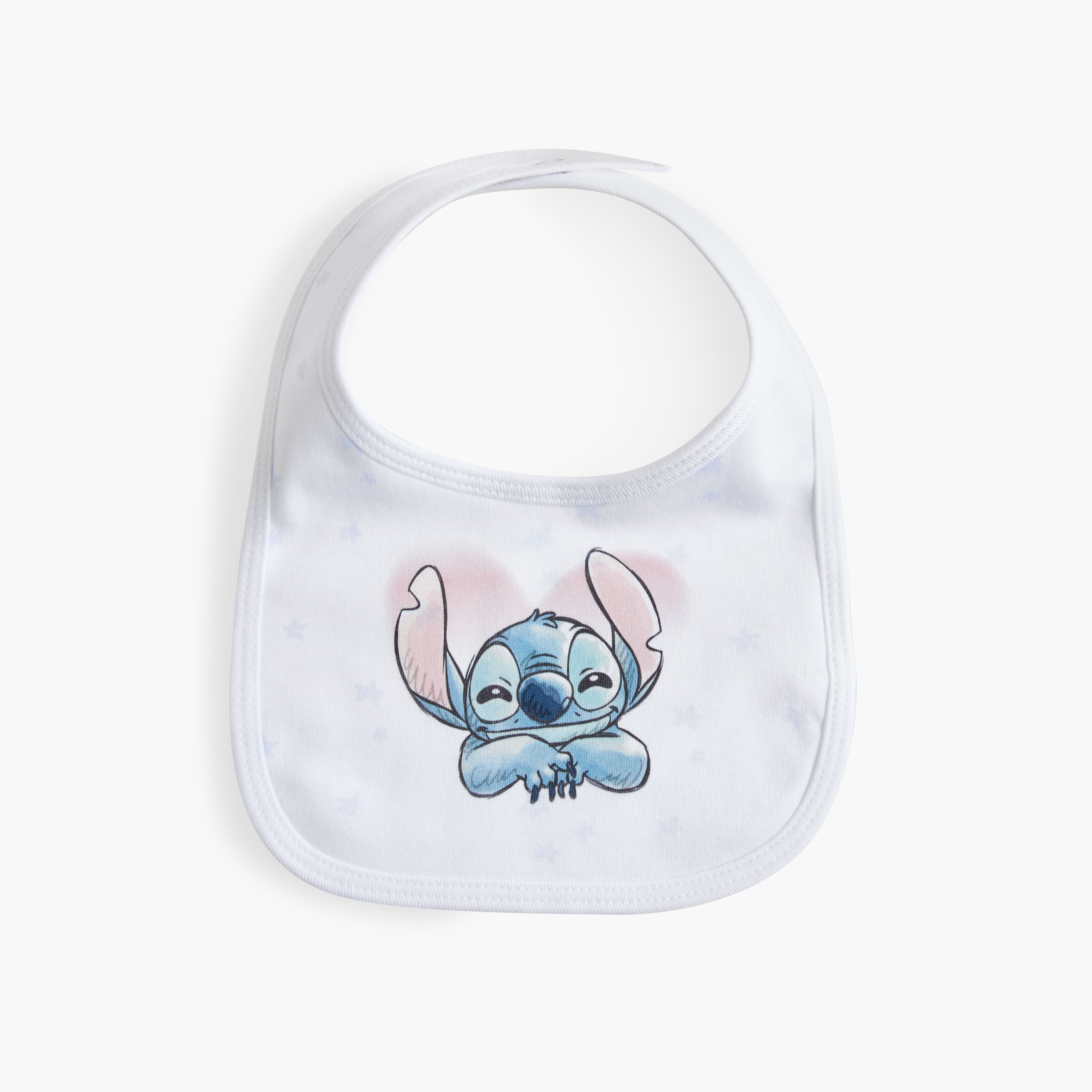 مرايل بطبعات أنجل وستيتش مع أزرار إغلاق كبس من ديزني - طقم من قطعتين-baby-feeding-bibs-image-2