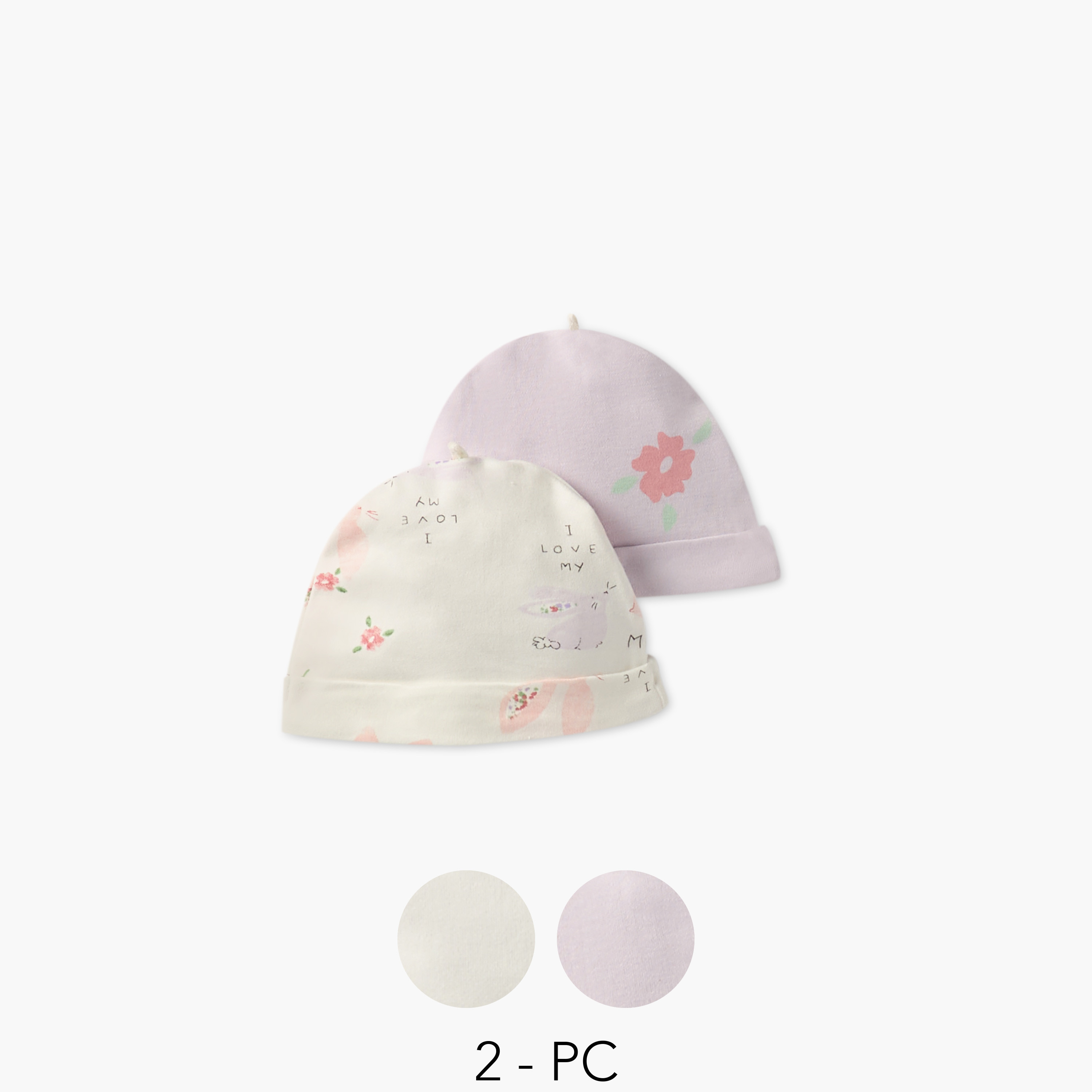 طقم قبعات بيني بطبعات من جونيورز-baby-girls-accessories-caps-image-1