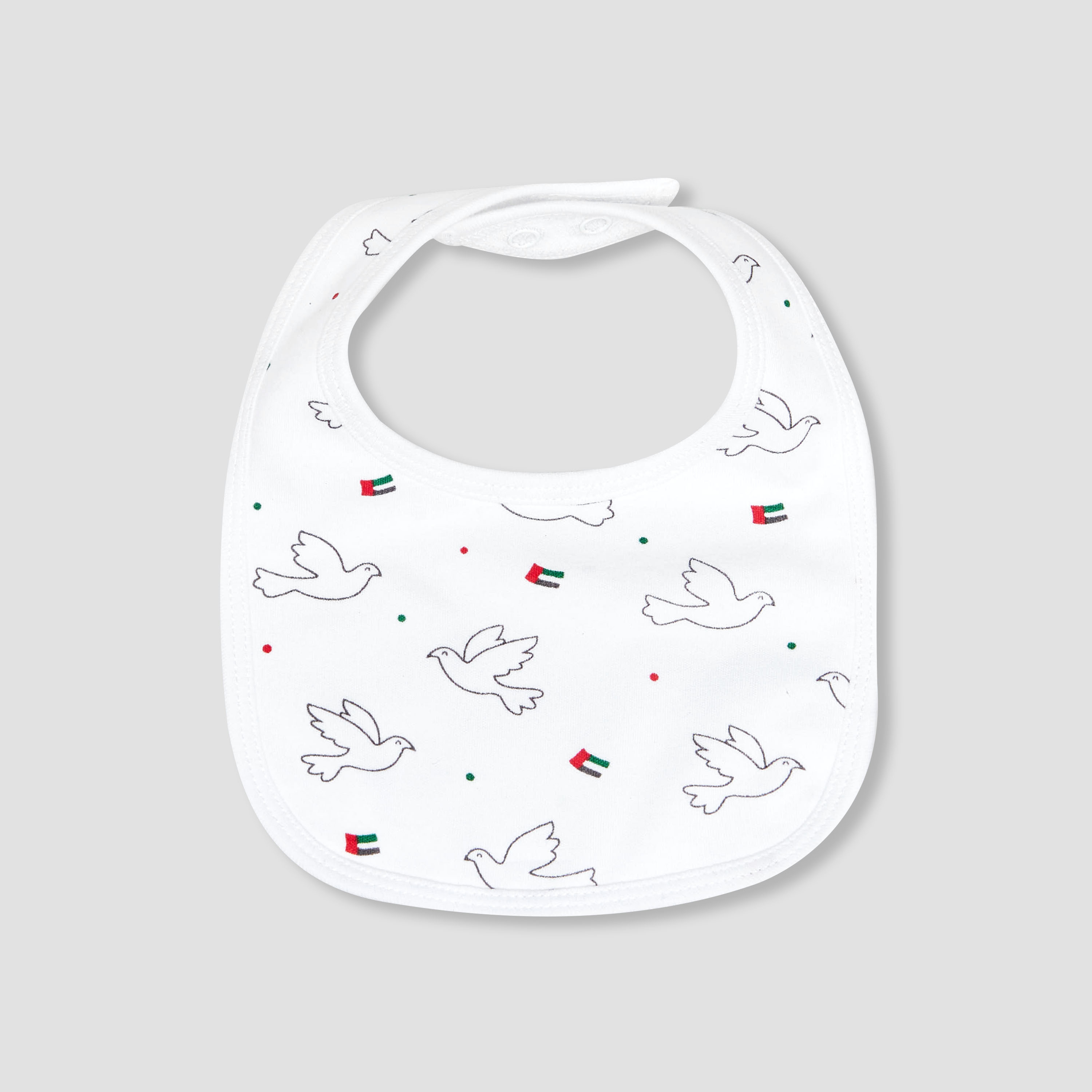 Juniors Baby Bib with UAE National Day Print-baby-feeding-bibs-image-1