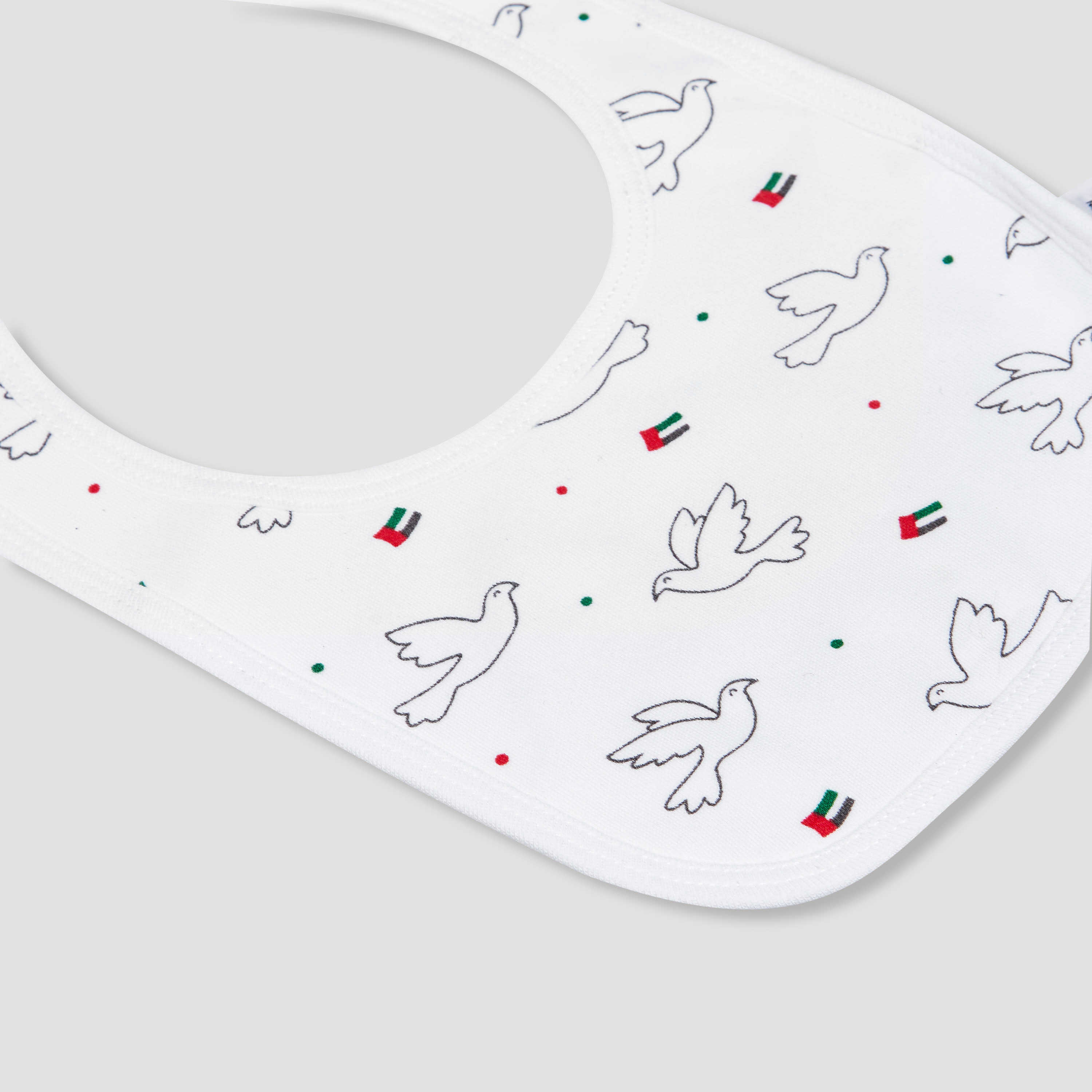 Juniors Baby Bib with UAE National Day Print-baby-feeding-bibs-image-3