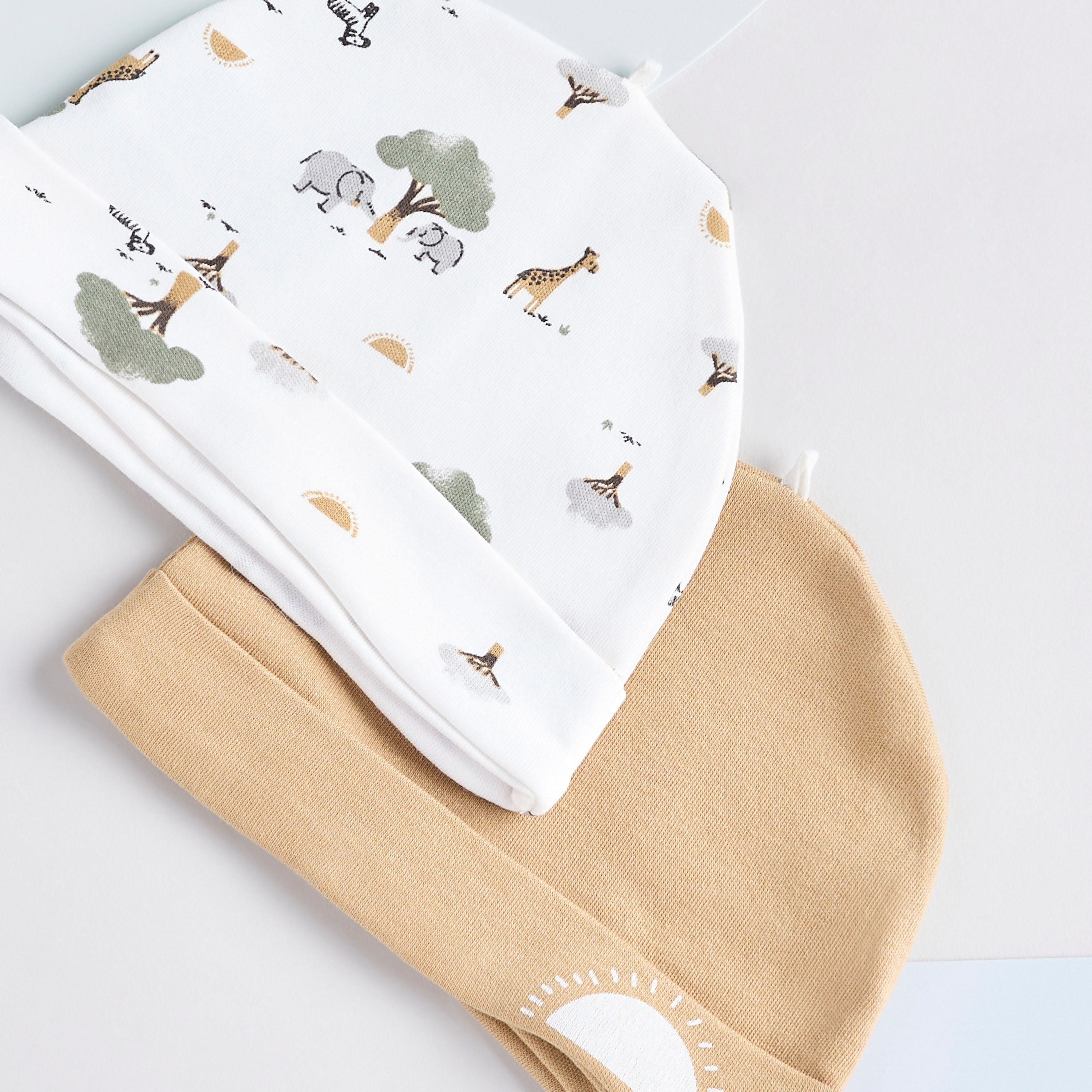 Juniors Printed Beanie - Set of 2-baby-boys-accessories-caps-image-4
