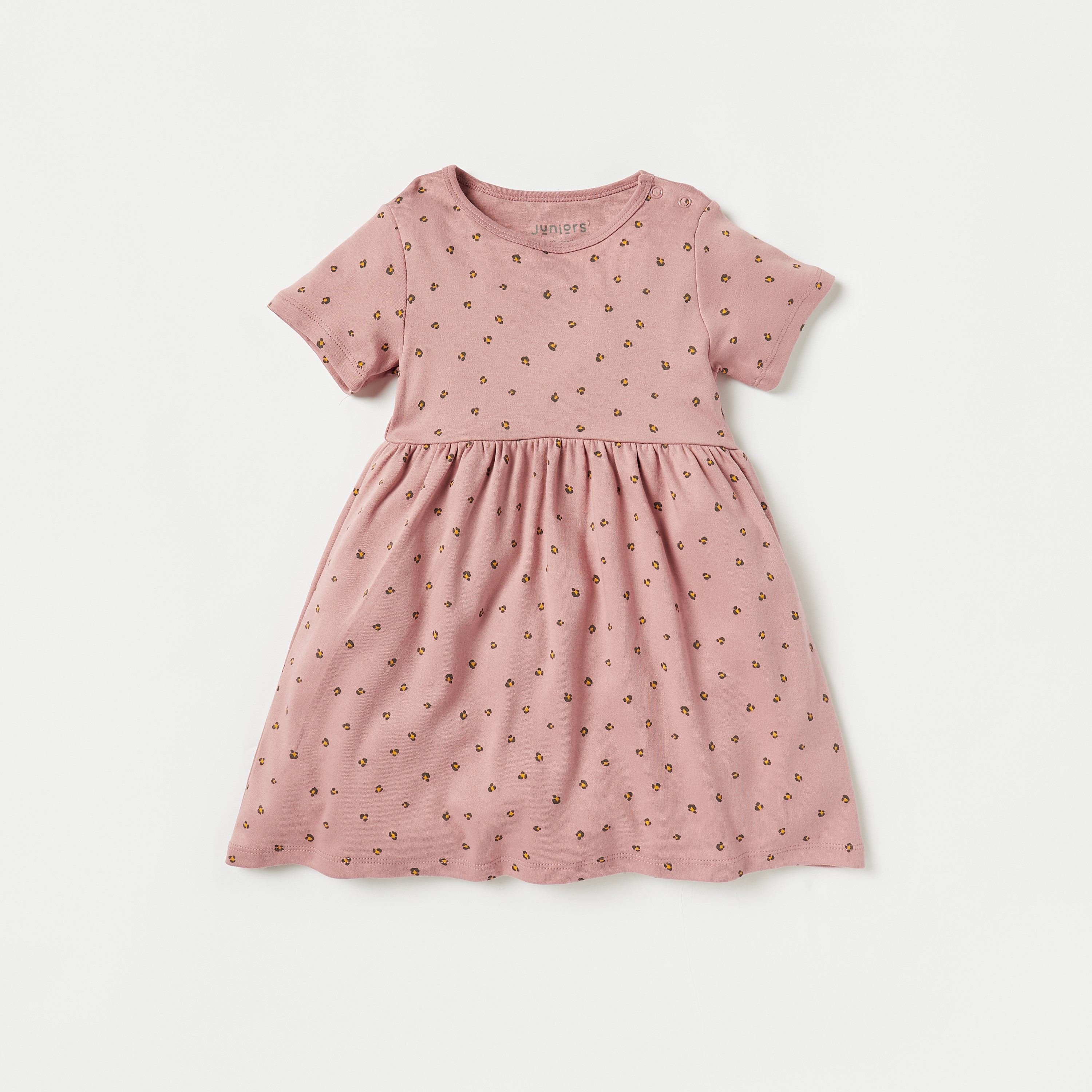 Juniors Printed Round Neck Dress - Set of 2-baby-girls-clothing-dressesandjumpsuits-image-3