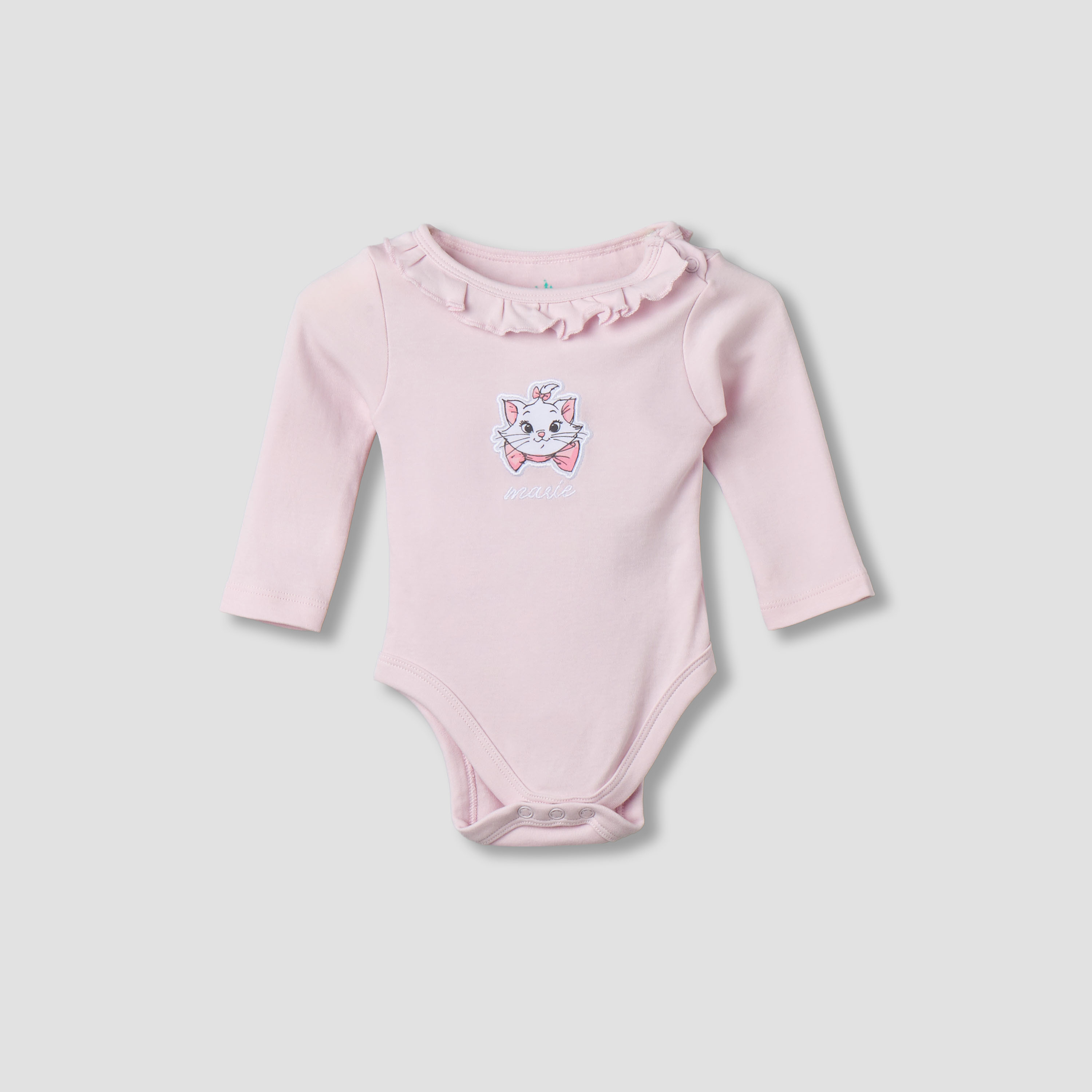 Disney Cotton Round Neck Long Sleeve Bodysuit with Leggings-baby-girls-clothing-bodysuits-image-3