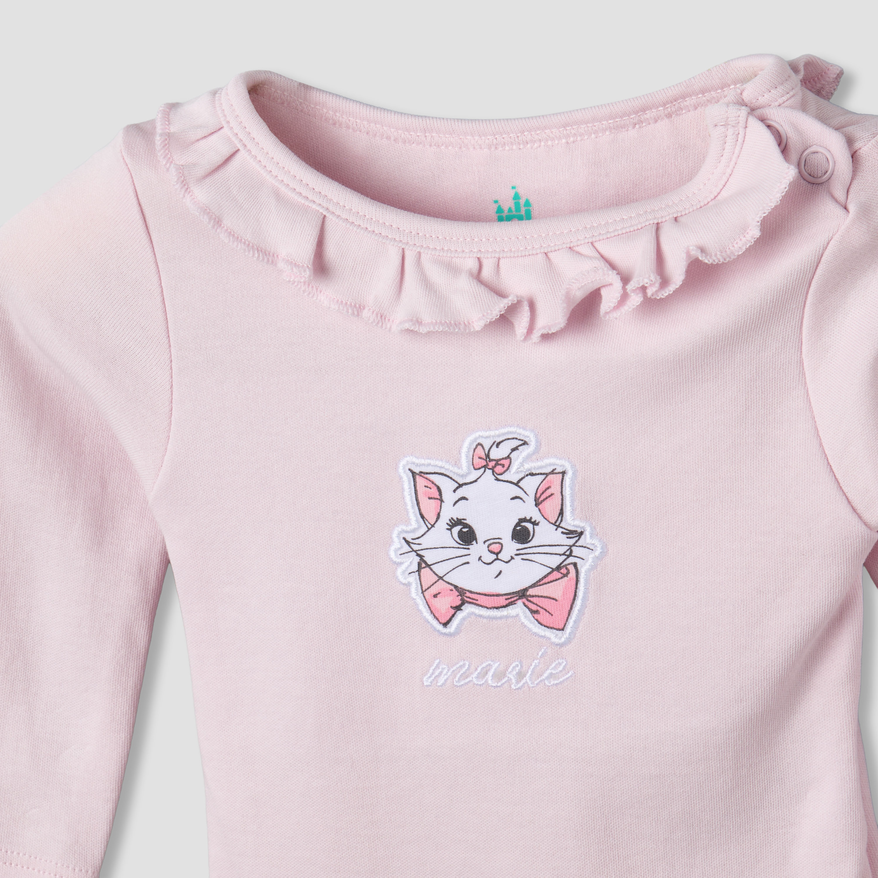 Disney Cotton Round Neck Long Sleeve Bodysuit with Leggings-baby-girls-clothing-bodysuits-image-5