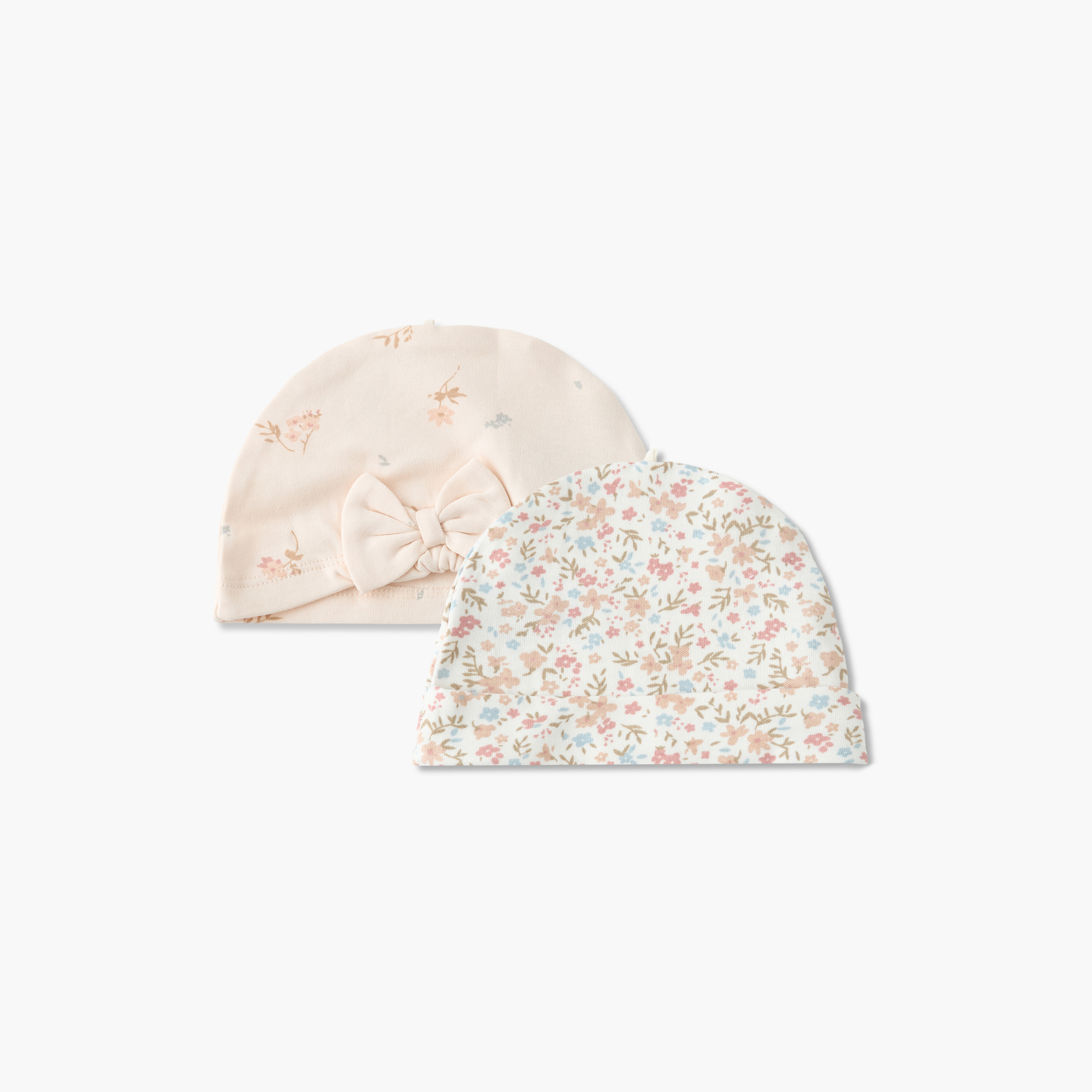 كابات بطبعات أزهار من جونيورز - عبوة من قطعتين-baby-girls-accessories-caps-image-1
