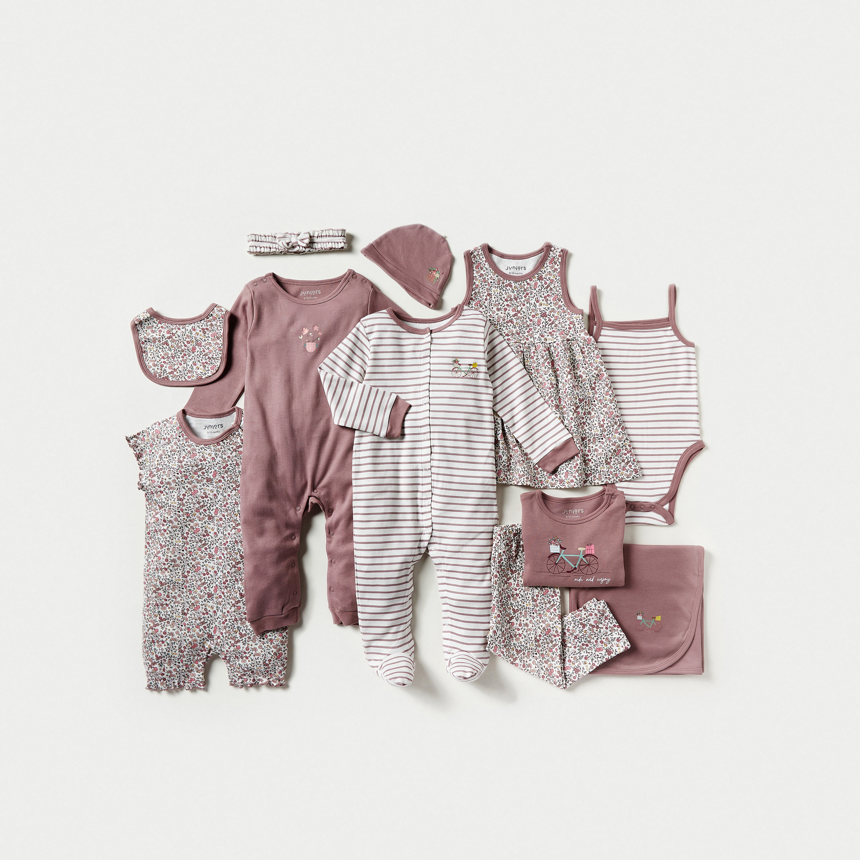 Juniors Printed Sleeveless Dress with Round Neck - Set of 2-baby-girls-clothing-setsandcoords-image-6
