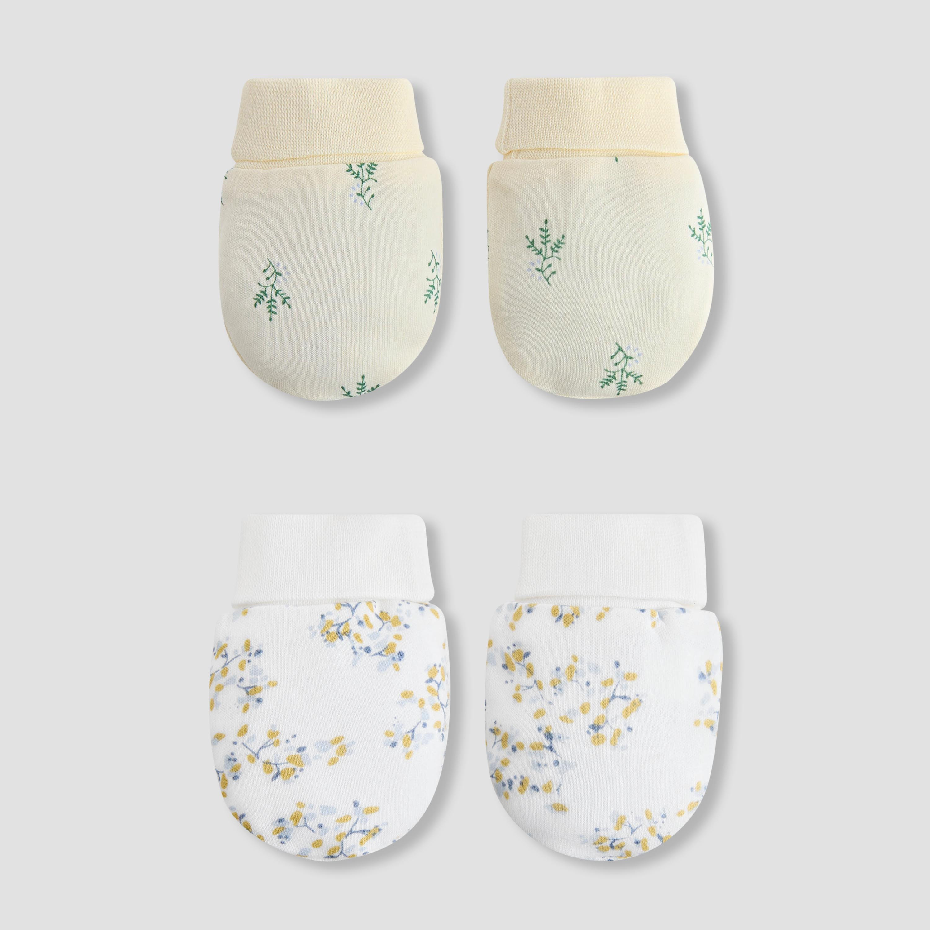 Pack of 2 Juniors Mittens with Floral Print, 0-36 Months-baby-girls-accessories-mittens-image-1
