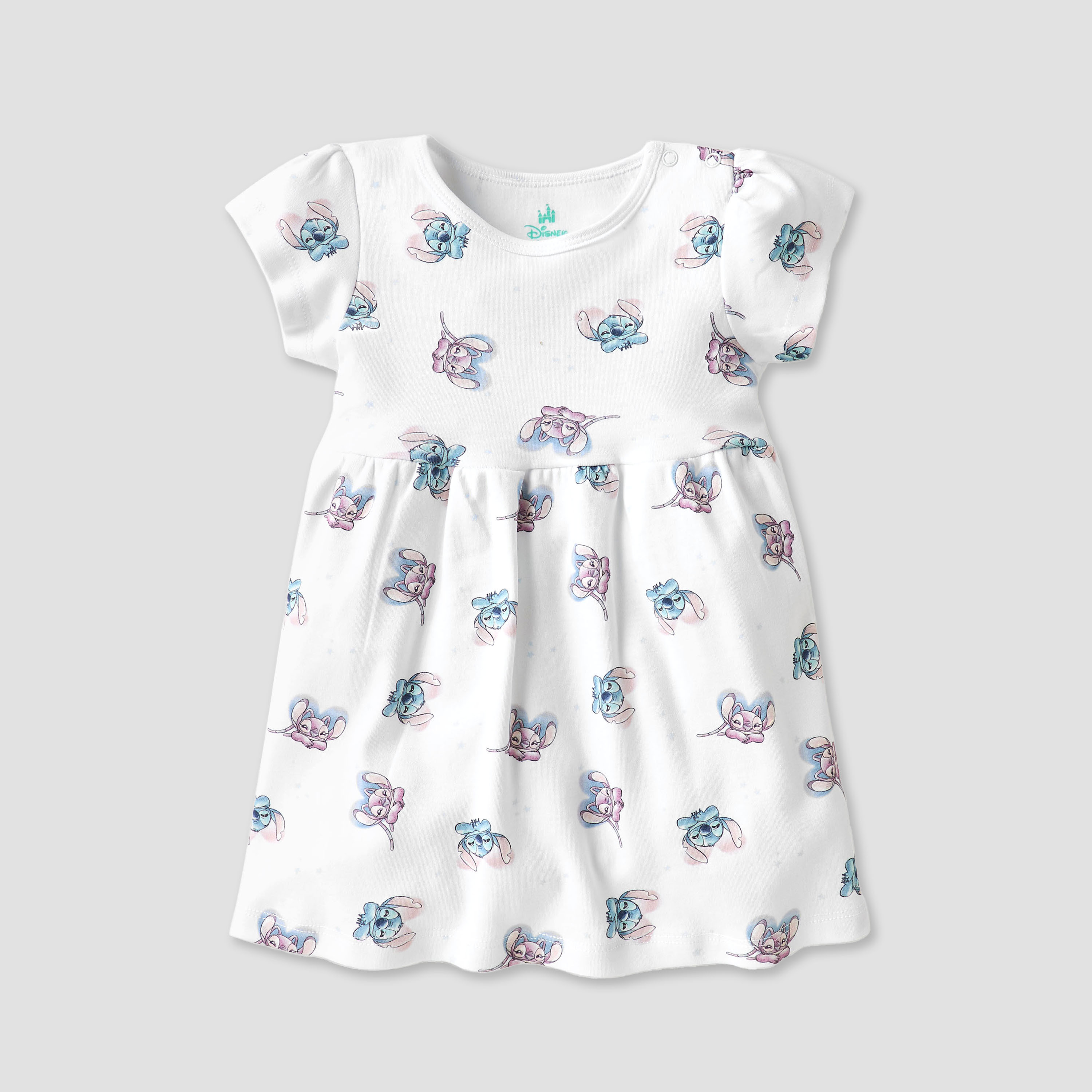 Disney Stitch and Angel Print Dress with Round Neck - Set of 2-baby-girls-clothing-dressesandjumpsuits-image-3