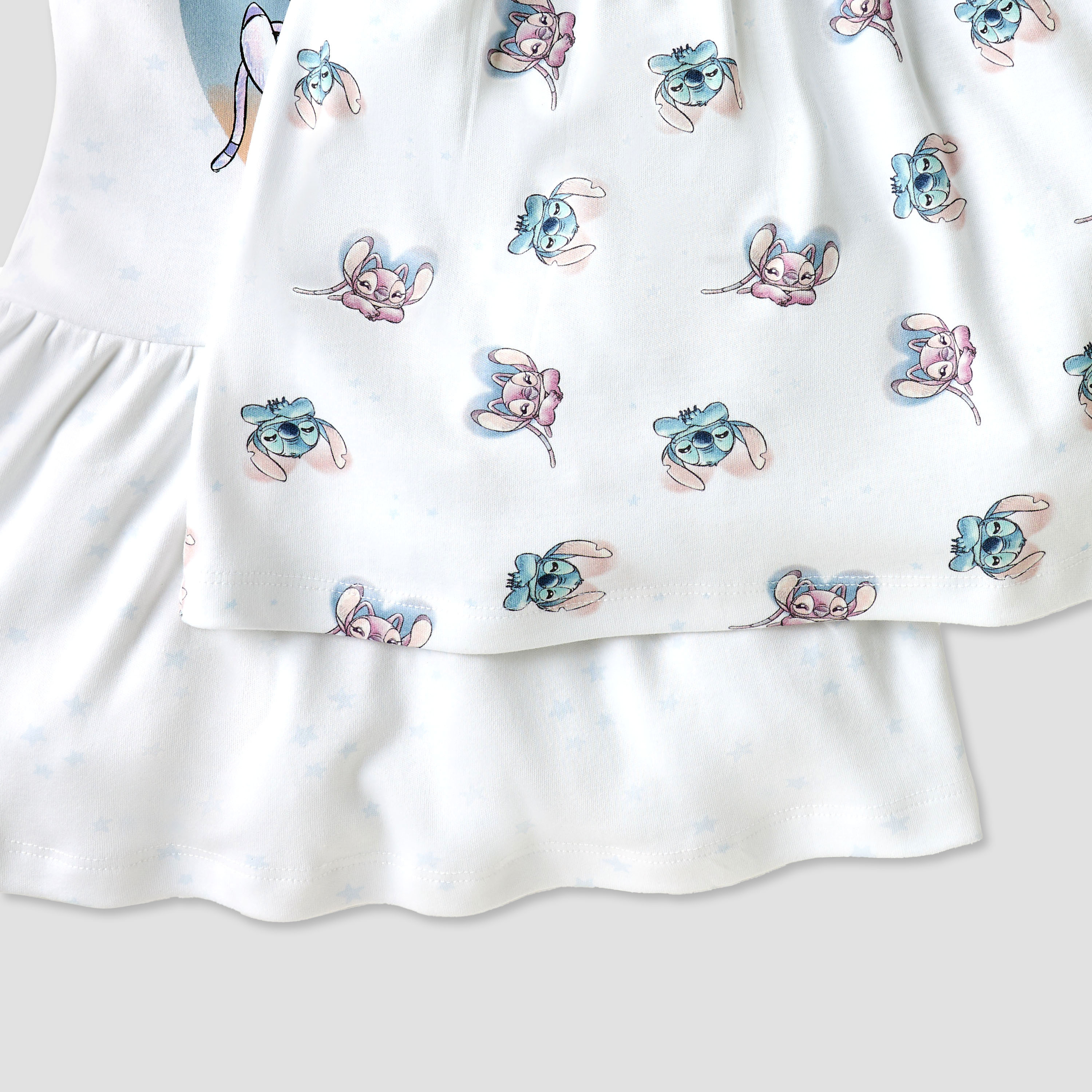 Disney Stitch and Angel Print Dress with Round Neck - Set of 2-baby-girls-clothing-dressesandjumpsuits-image-5
