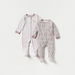Juniors Printed Long Sleeves Sleepsuit with Button Closure - Set of 2-Sleepsuits-thumbnail-0