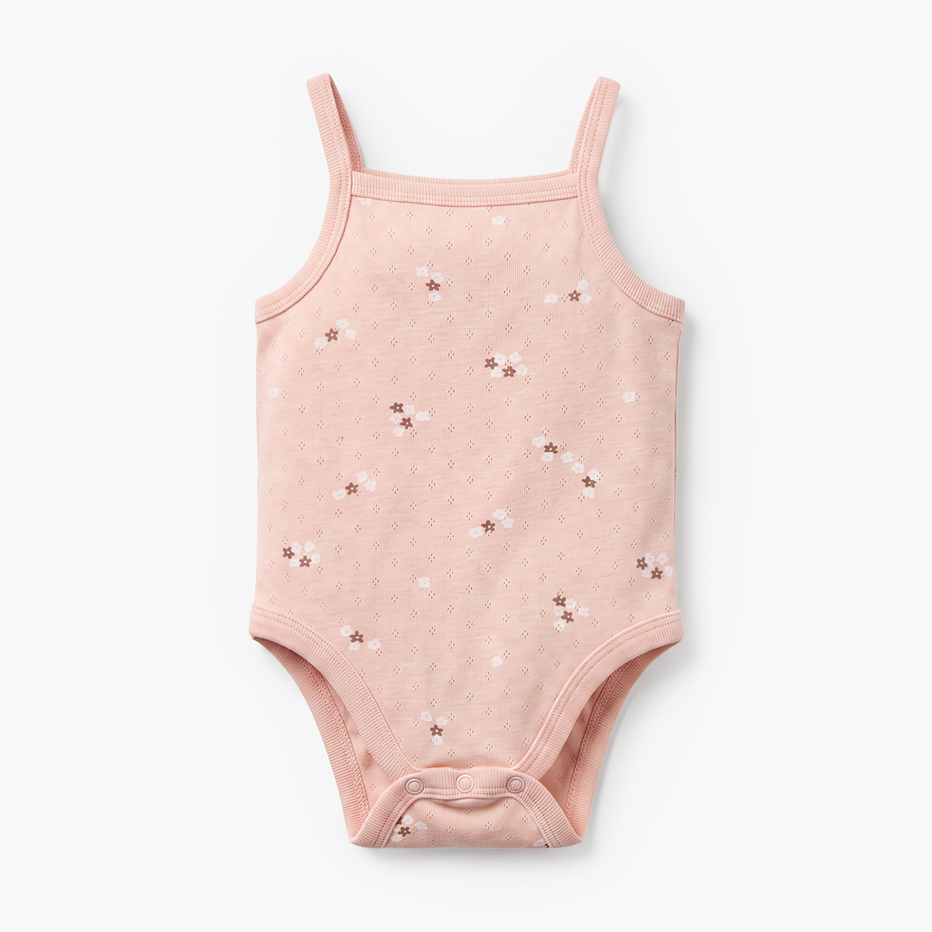 Pack of 2 Juniors Cotton Square Neck Sleeveless Bodysuit with Floral Print-baby-girls-clothing-bodysuits-image-4