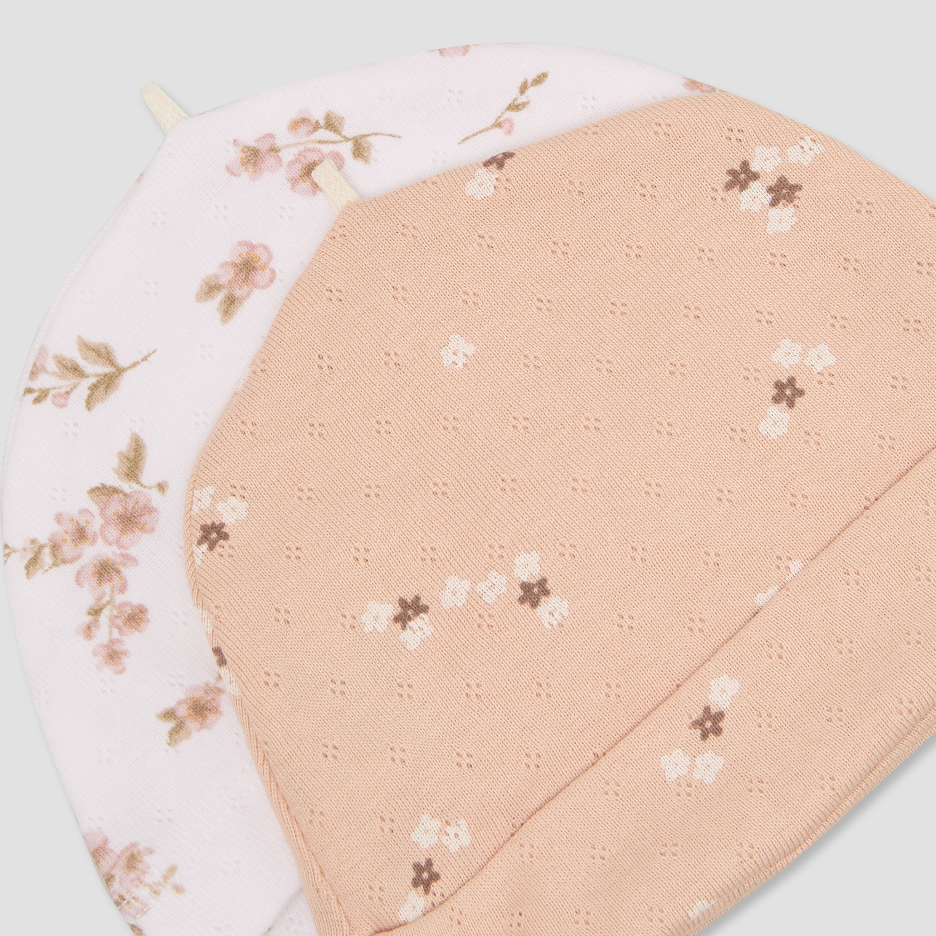 Pack of 2 Juniors Cap with Floral Print-baby-girls-accessories-caps-image-6