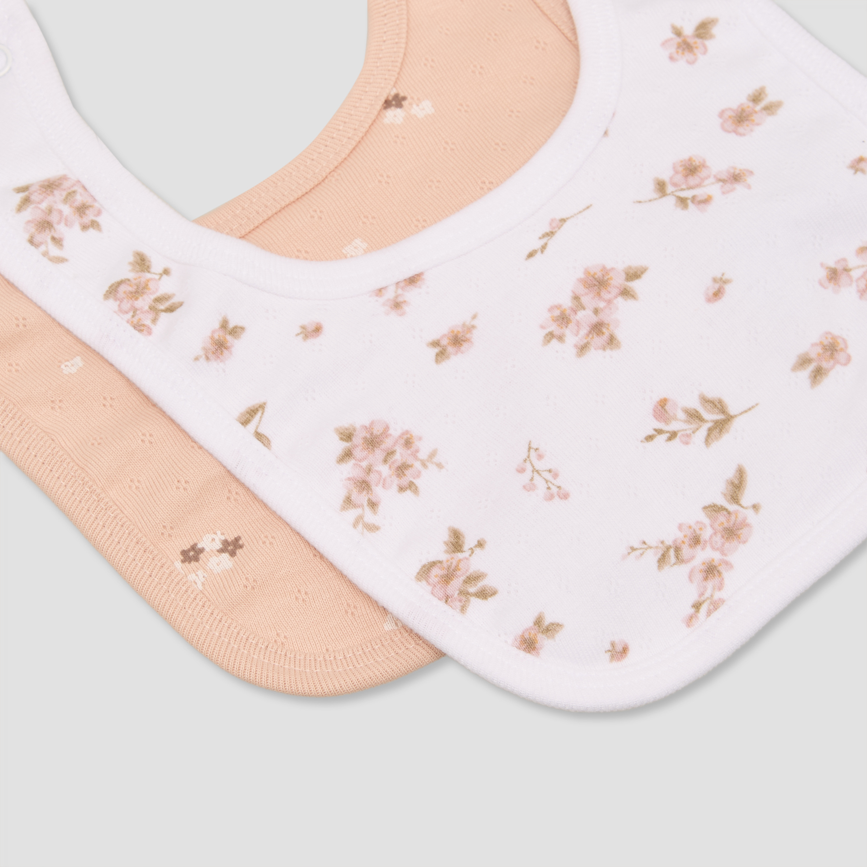 طقم مريلة أطفال بطبعات زهرية قطعتين من جونيورز-baby-feeding-bibs-image-6