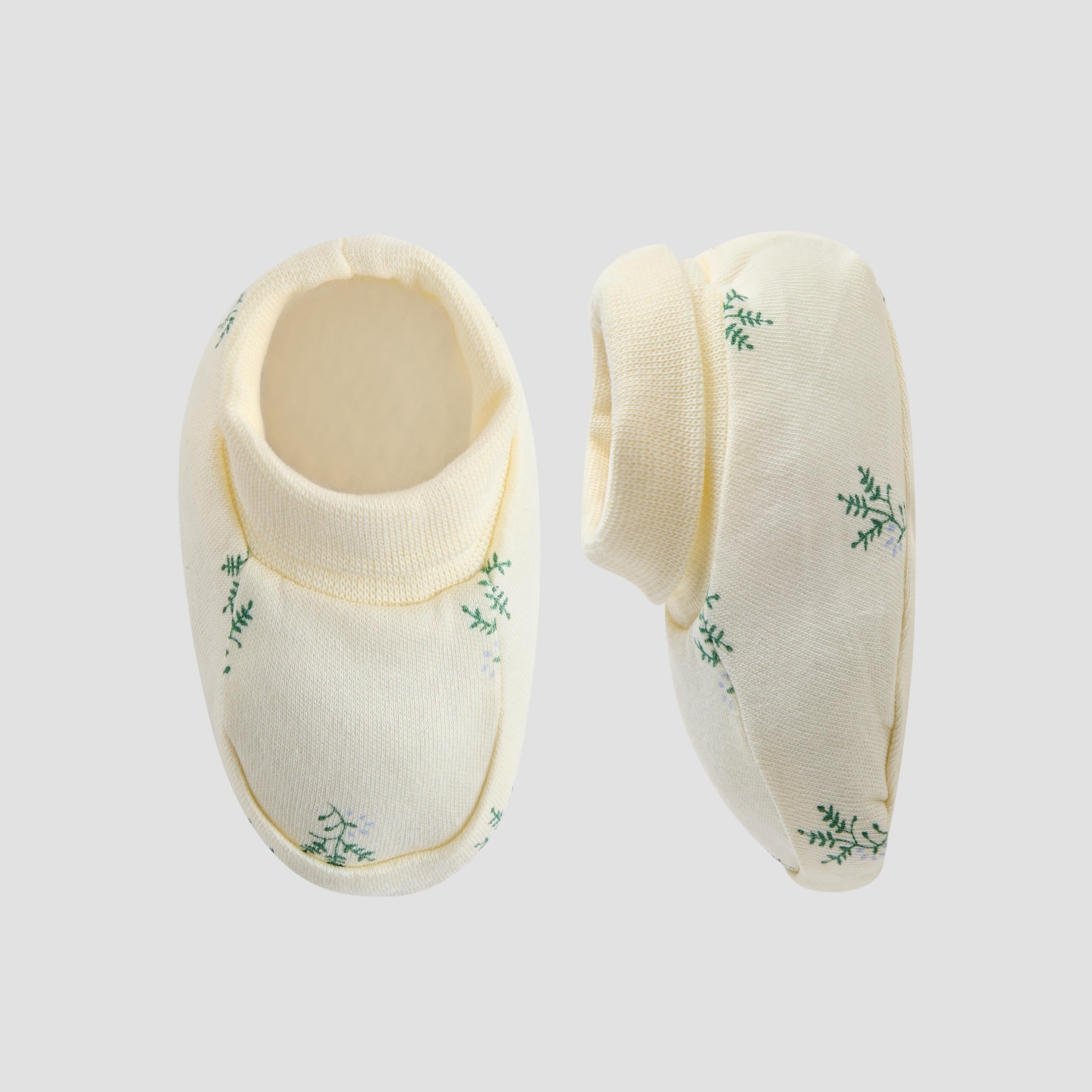 Pack of 2 Juniors Booties with Ribbed Hem- Slip-On-baby-boys-shoes-booties-image-2