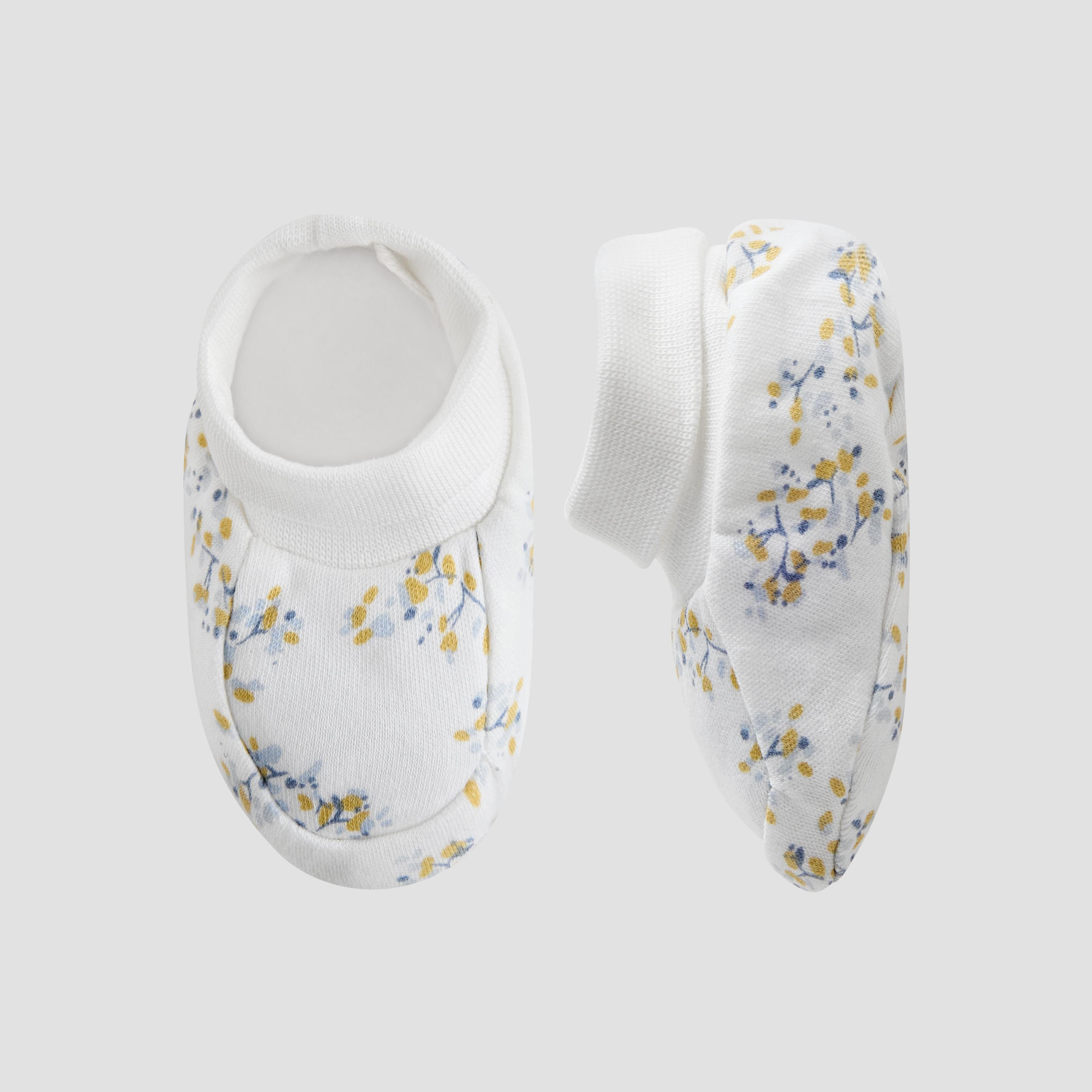 Pack of 2 Juniors Booties with Ribbed Hem- Slip-On-baby-boys-shoes-booties-image-3