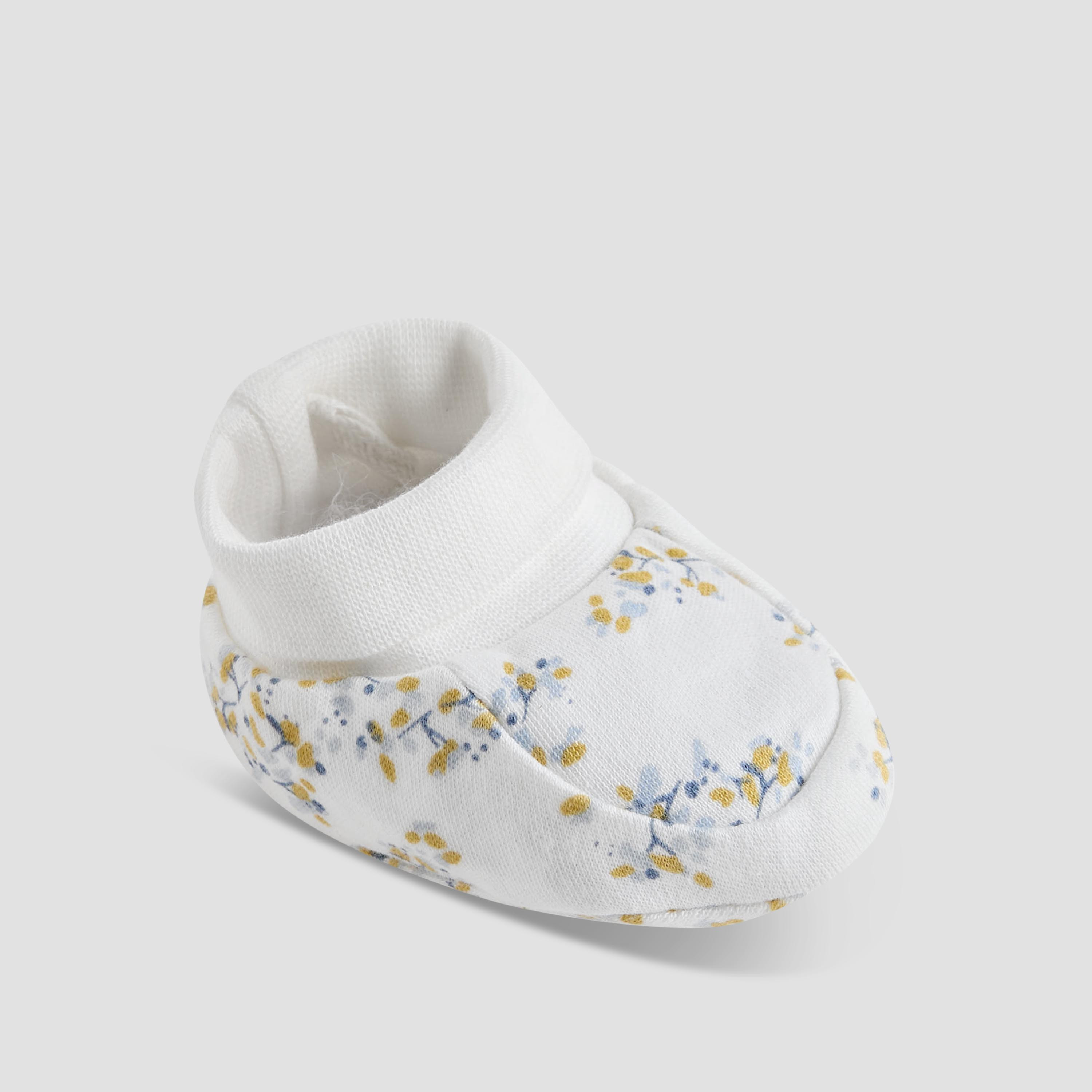 Pack of 2 Juniors Booties with Ribbed Hem- Slip-On-baby-boys-shoes-booties-image-4