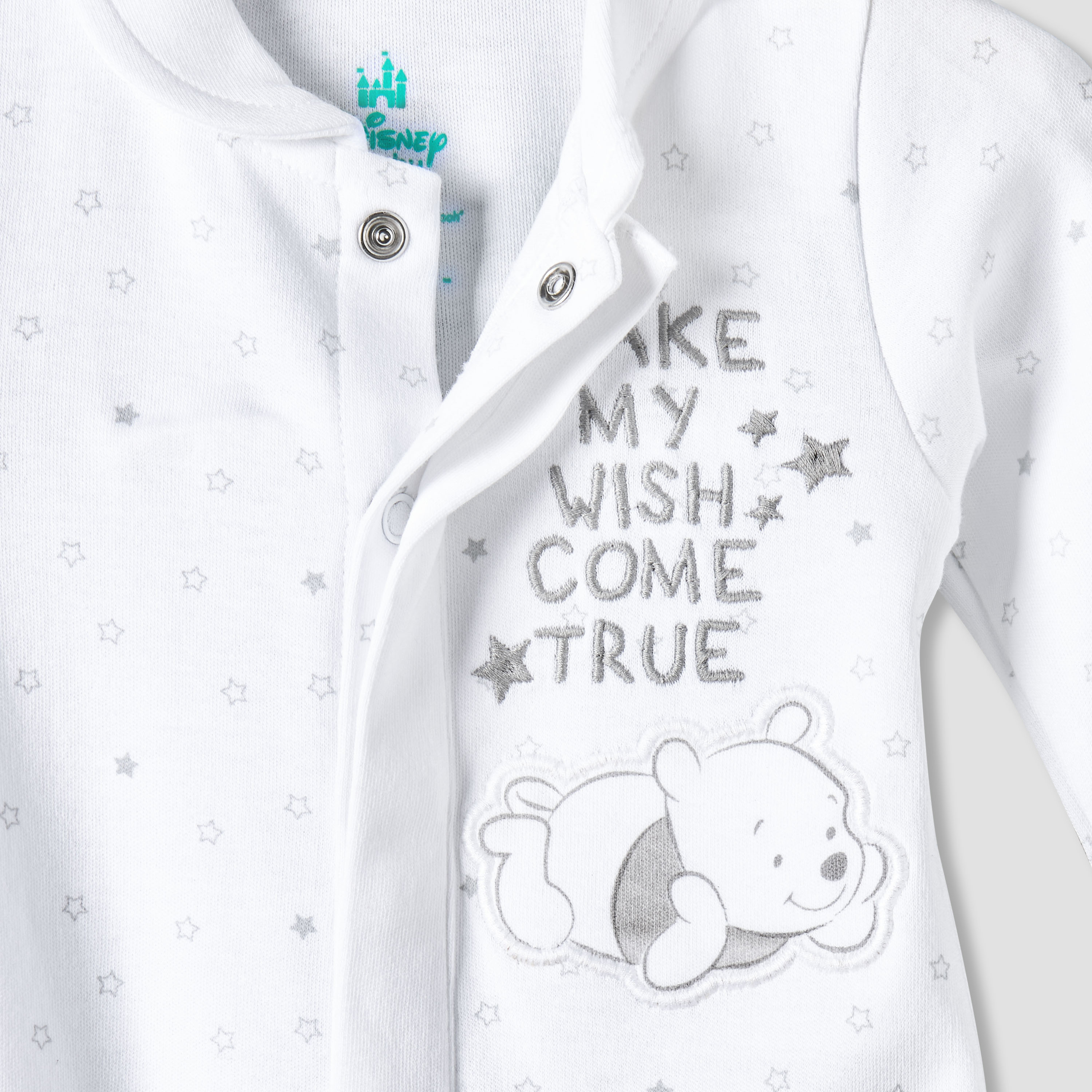 Disney Cotton Collar Neck Long Sleeves Sleepsuit with Winnie the Pooh Applique-baby-boys-clothing-nightwear-sleepsuits-image-4