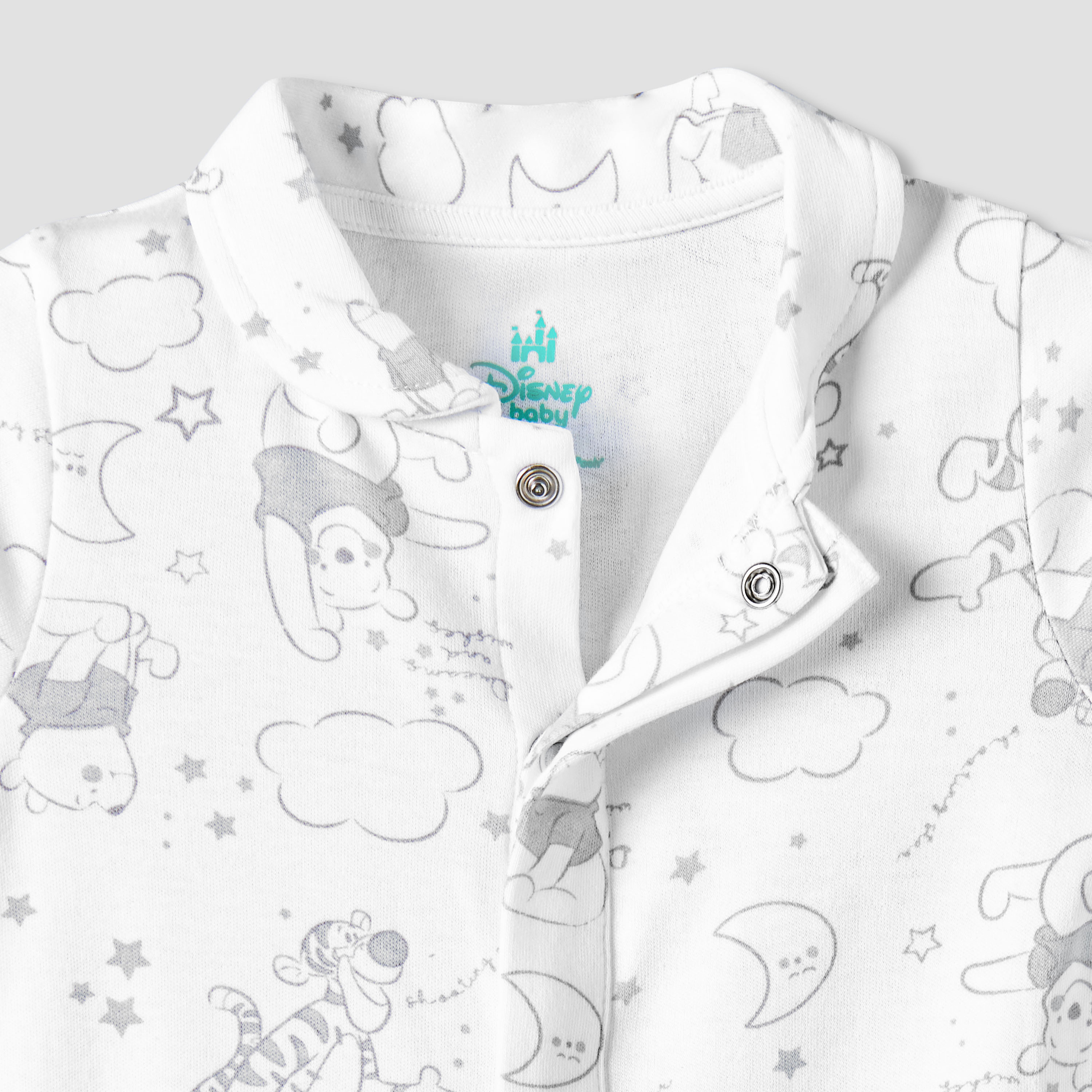 Disney Cotton Collared Long Sleeves Sleepsuit with Winnie the Pooh Print-baby-boys-clothing-nightwear-sleepsuits-image-4
