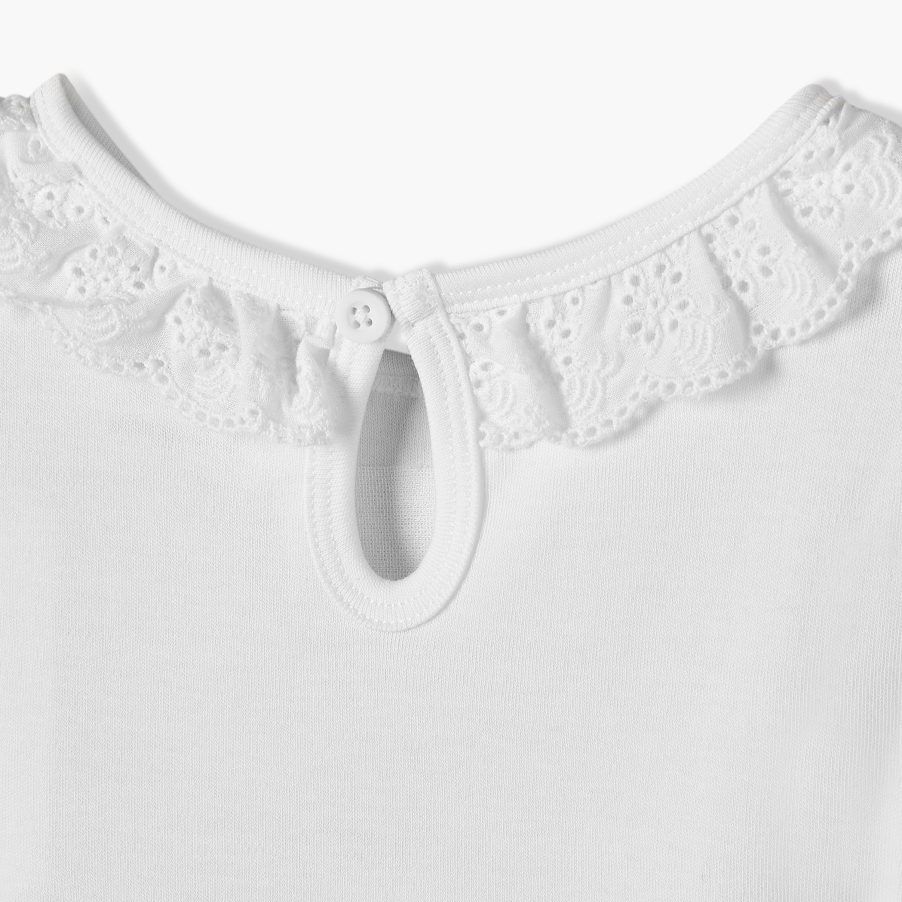 فستان إيه لاين طول الركبة بياقة مستديرة وأكمام قصيرة بطبعات من جونيورز-baby-girls-clothing-dressesandjumpsuits-image-4