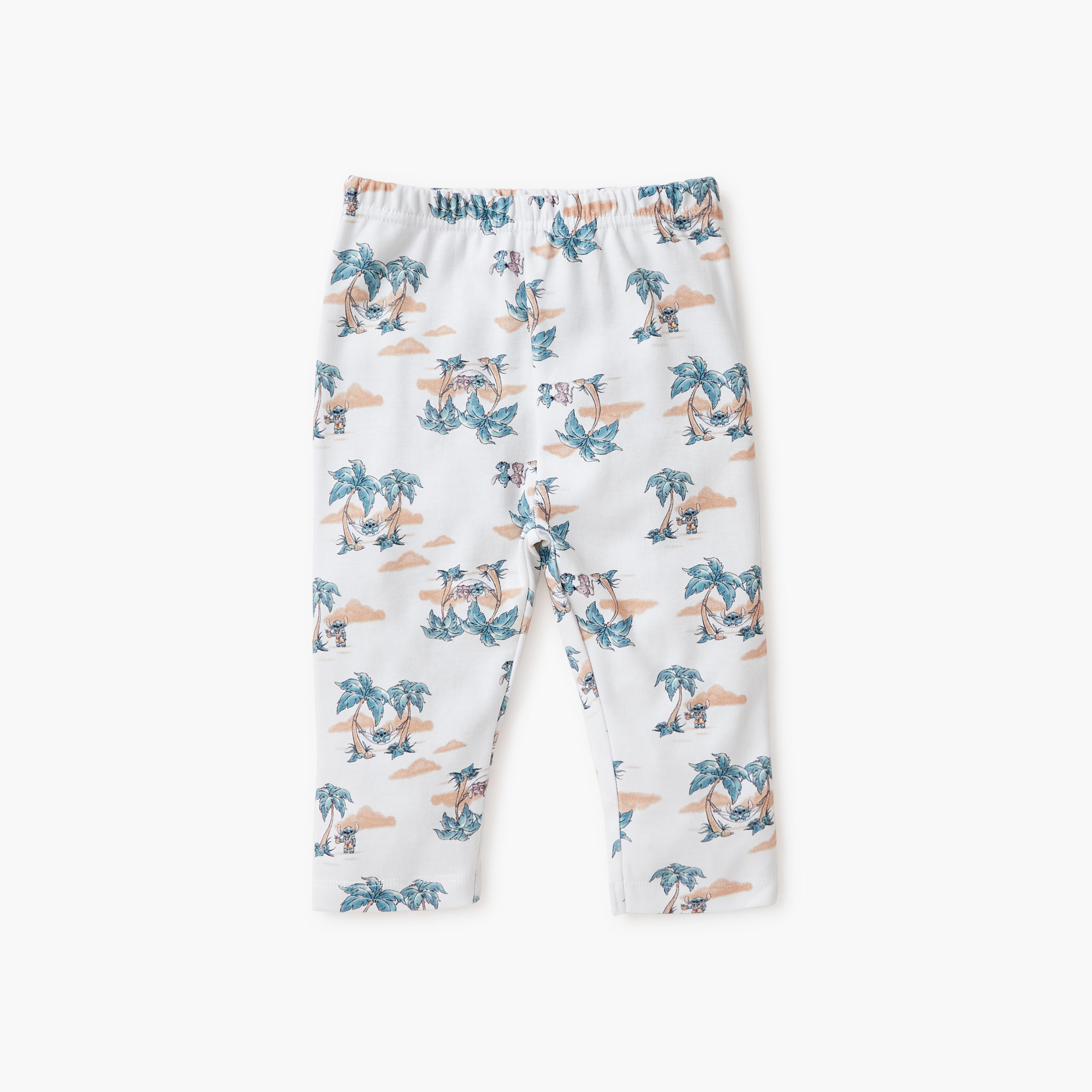Disney Angel and Stitch Print Shirt and Pyjama Set-baby-girls-clothing-nightwear-pyjamasets-image-3