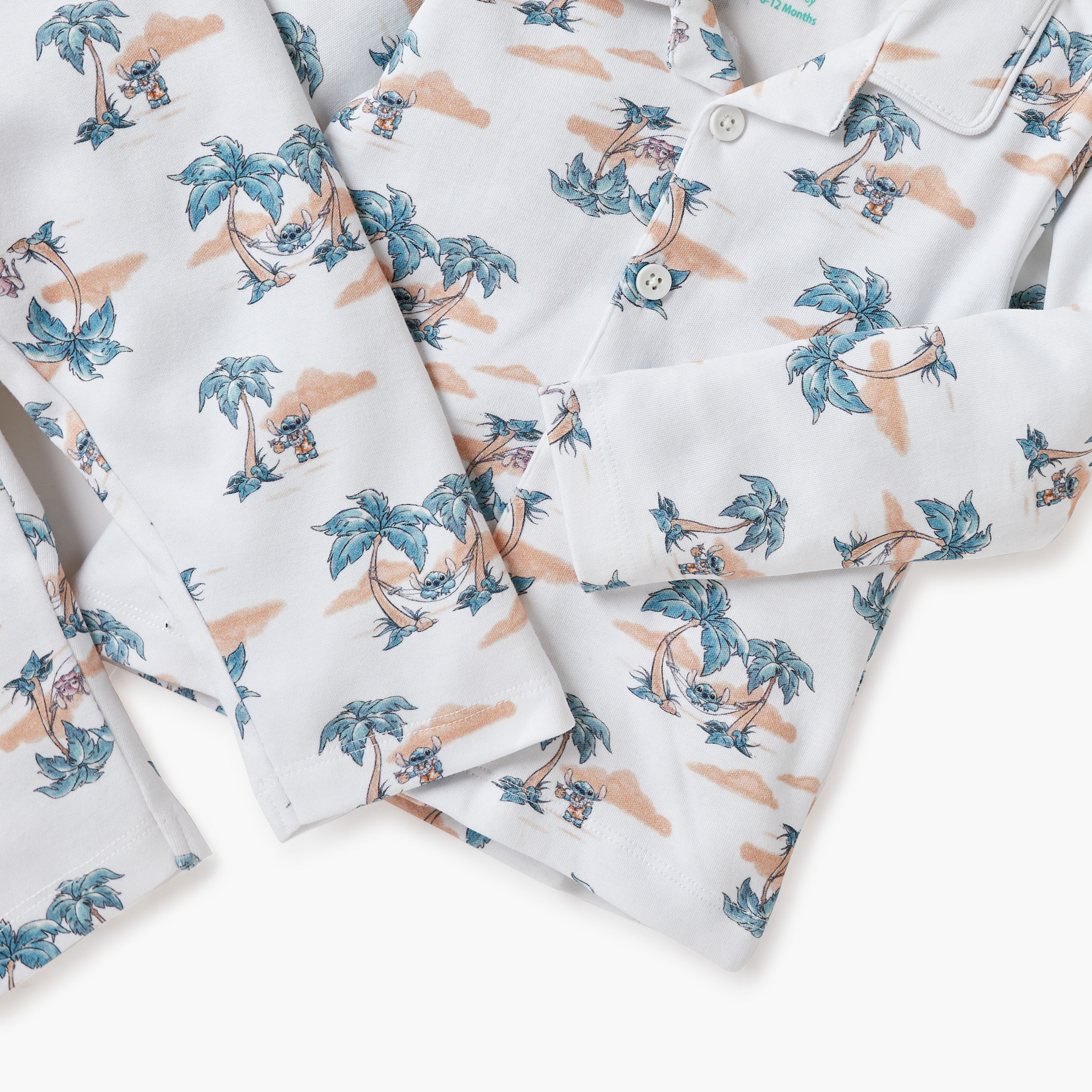 Disney Angel and Stitch Print Shirt and Pyjama Set-baby-girls-clothing-nightwear-pyjamasets-image-5
