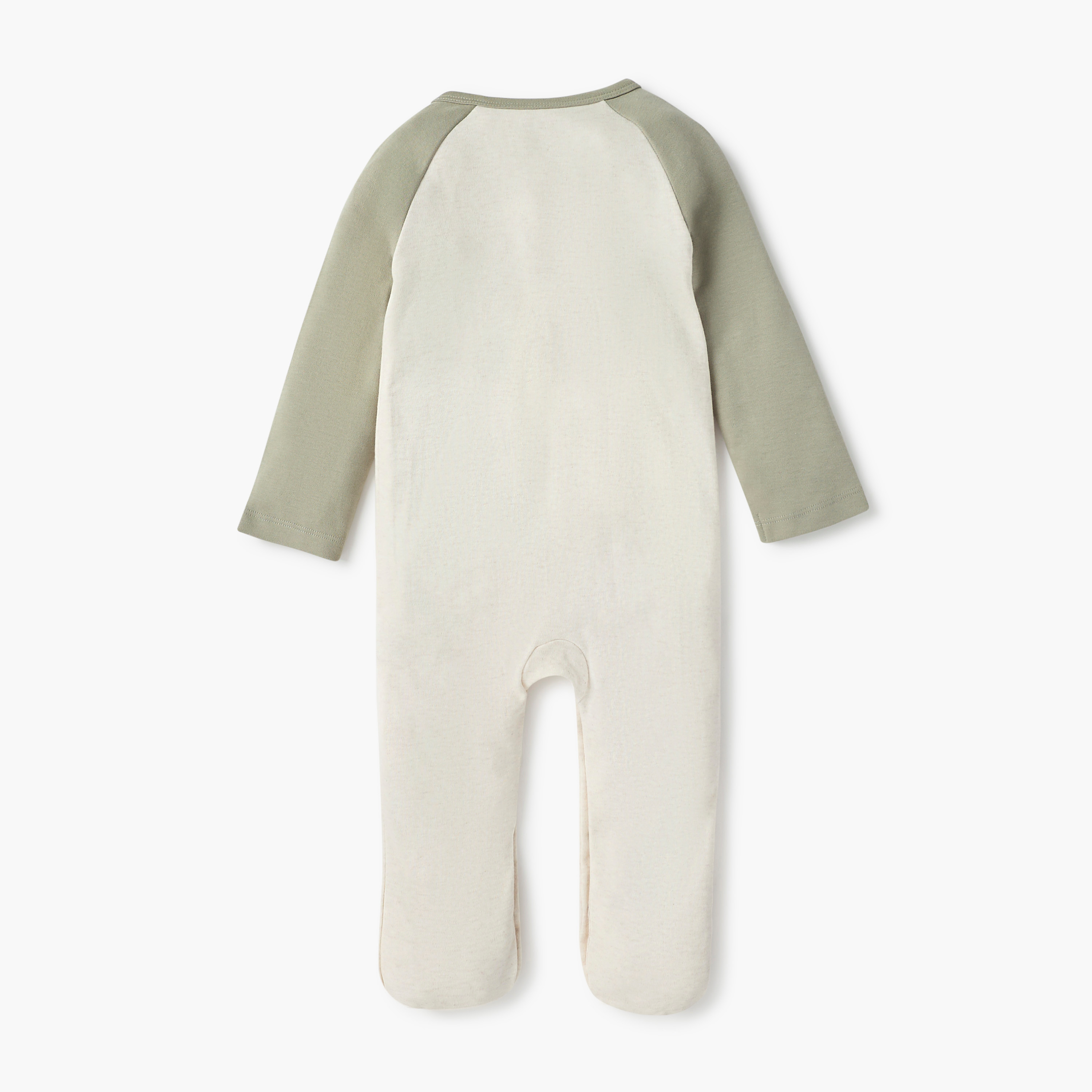 Juniors Printed Closed Feet Sleepsuit with Long Sleeves-baby-boys-clothing-nightwear-sleepsuits-image-2