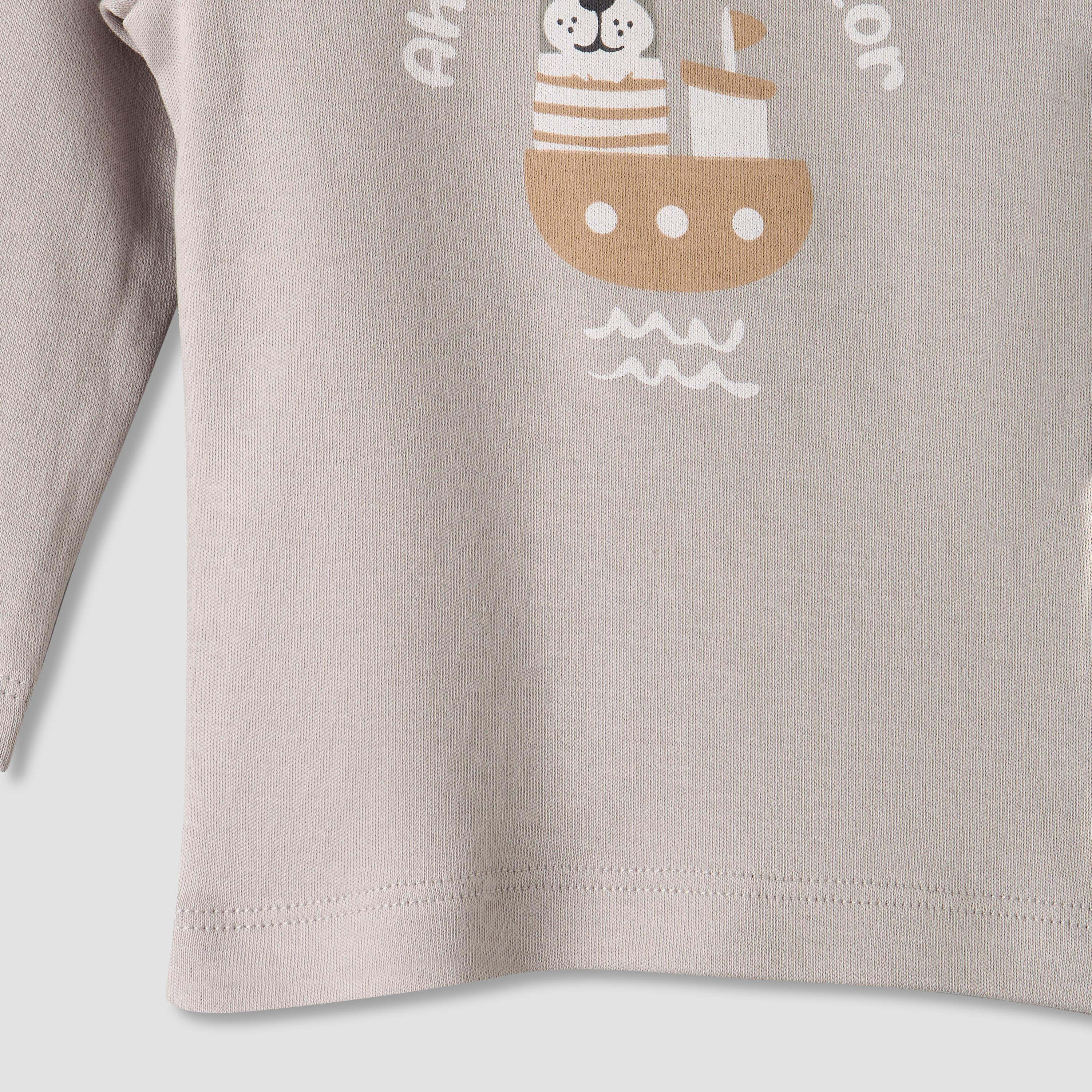 Pack of 2 Juniors Cotton Round Neck Long Sleeves Pyjama Set with Nautical Print-baby-boys-clothing-nightwear-pyjamasets-image-12