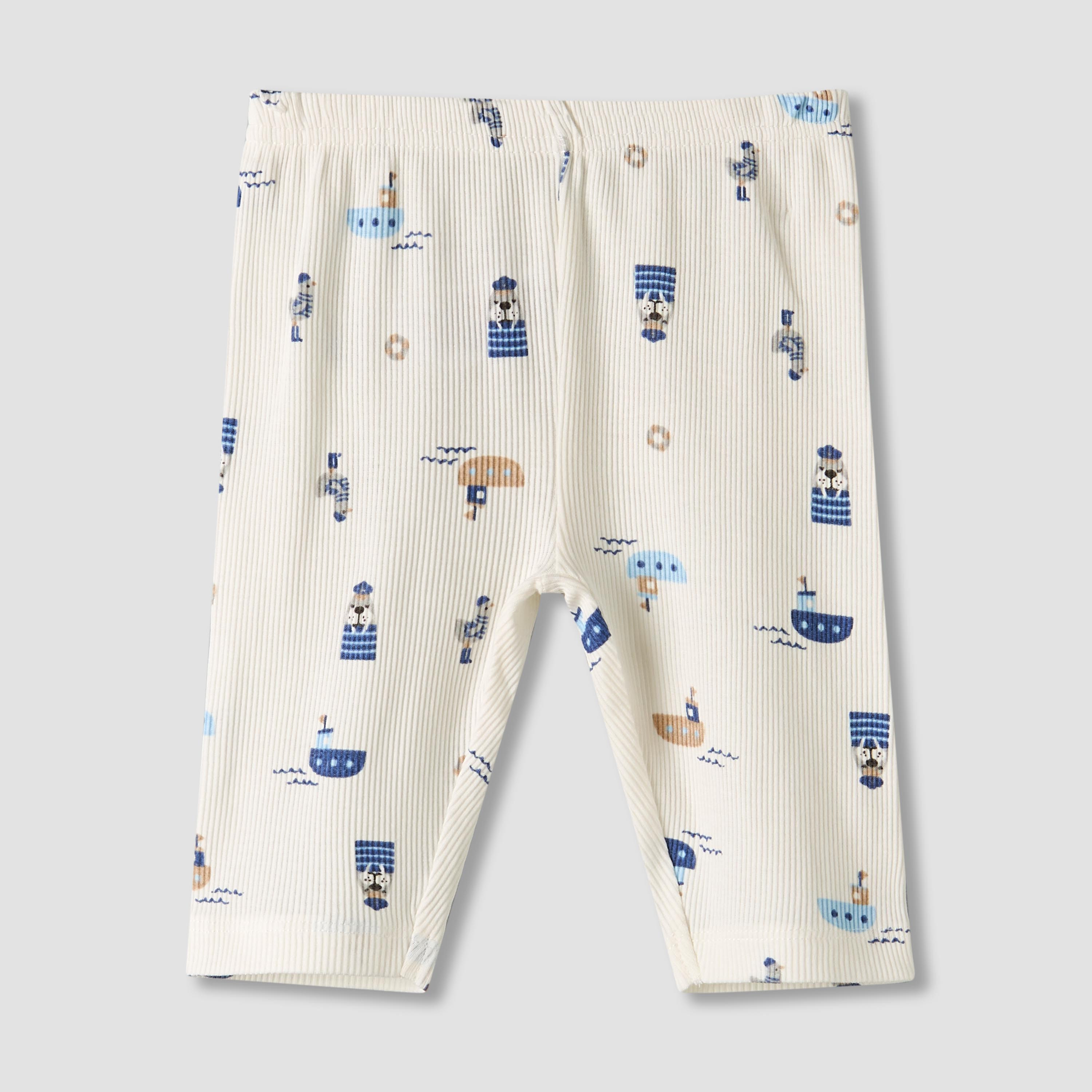 Pack of 2 Juniors Cotton Round Neck Long Sleeves Pyjama Set with Nautical Print-baby-boys-clothing-nightwear-pyjamasets-image-6