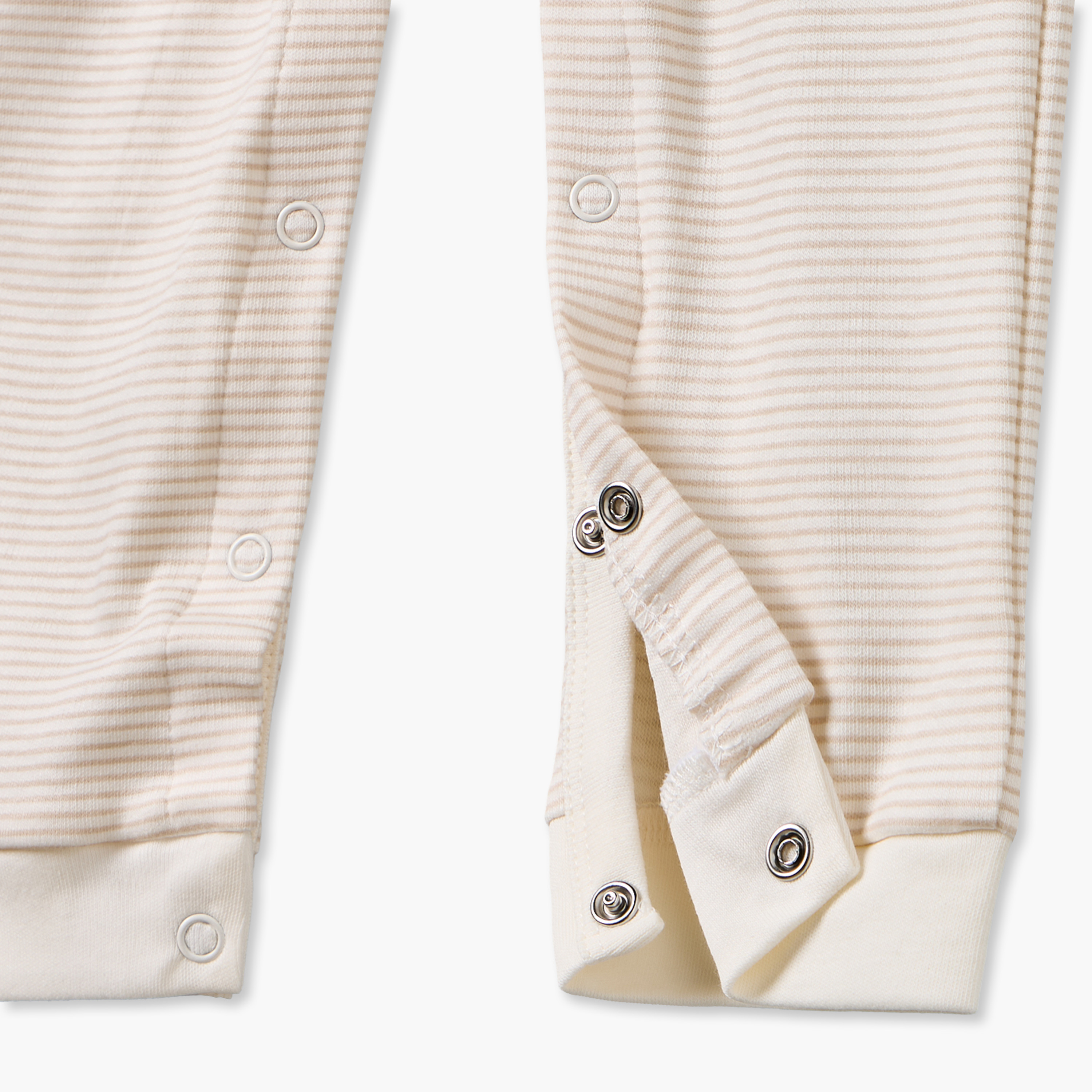بدلة نوم قطن مخططة بياقة ضيقة وأكمام طويلة من جونيورز-baby-boys-clothing-nightwear-sleepsuits-image-4