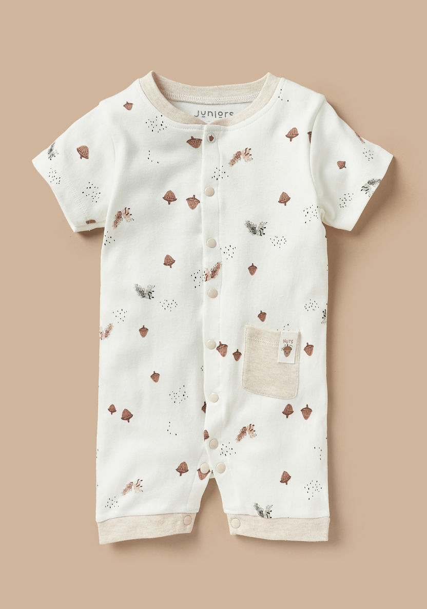 Juniors All-Over Print Rompers with Short Sleeves-Rompers%2C Dungarees and Jumpsuits-image-0