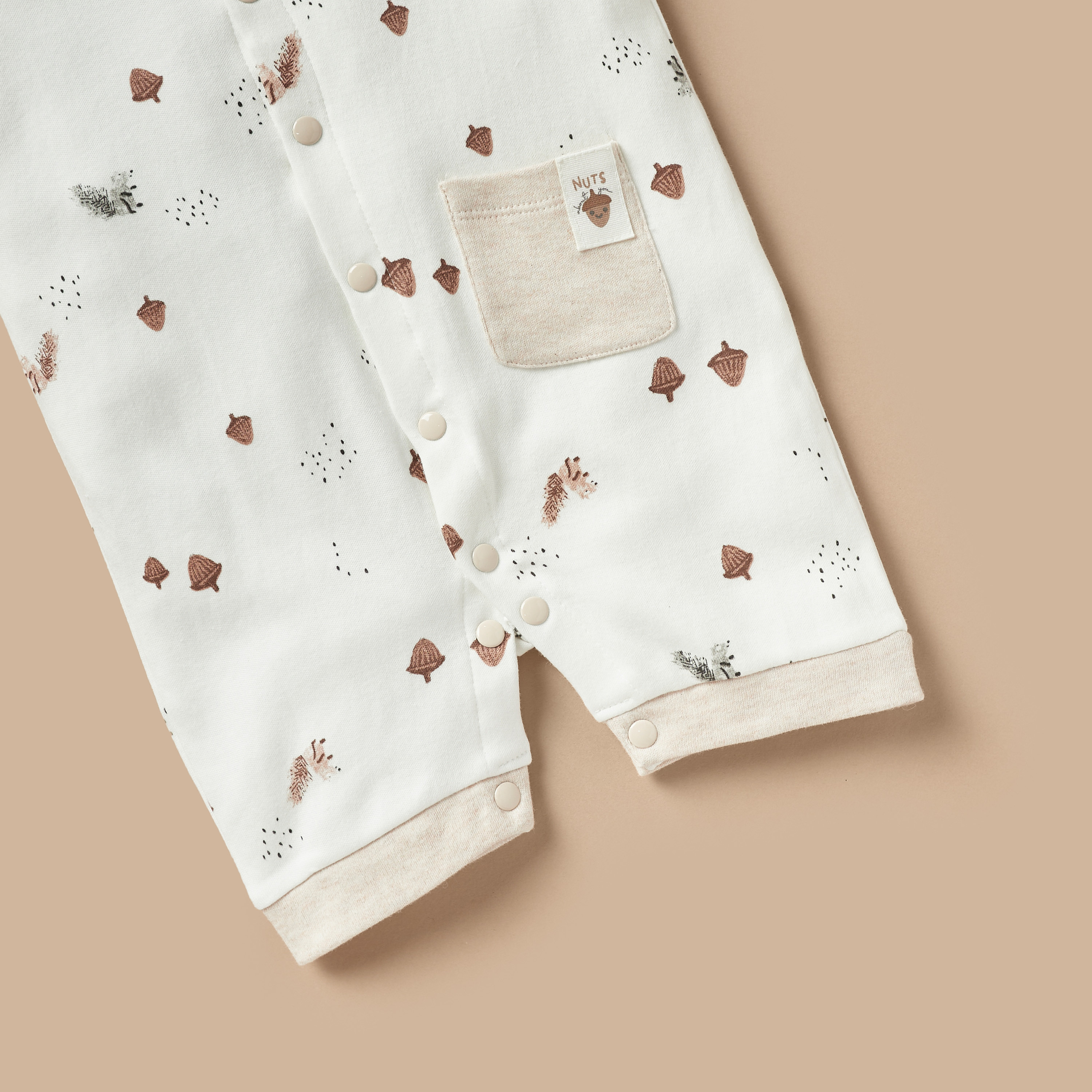 Juniors All-Over Print Rompers with Short Sleeves-baby-girls-clothing-winterwear-rompers-image-3