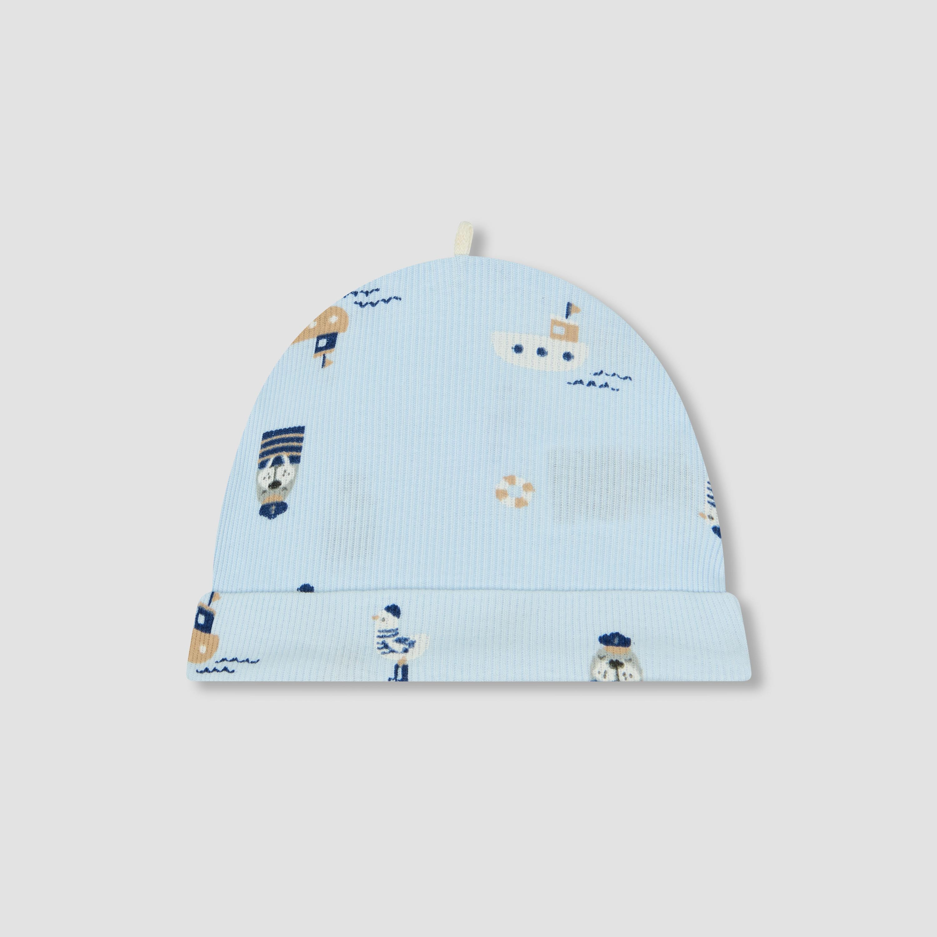 Pack of 2 Juniors Cap with Nautical Print-baby-boys-accessories-caps-image-2