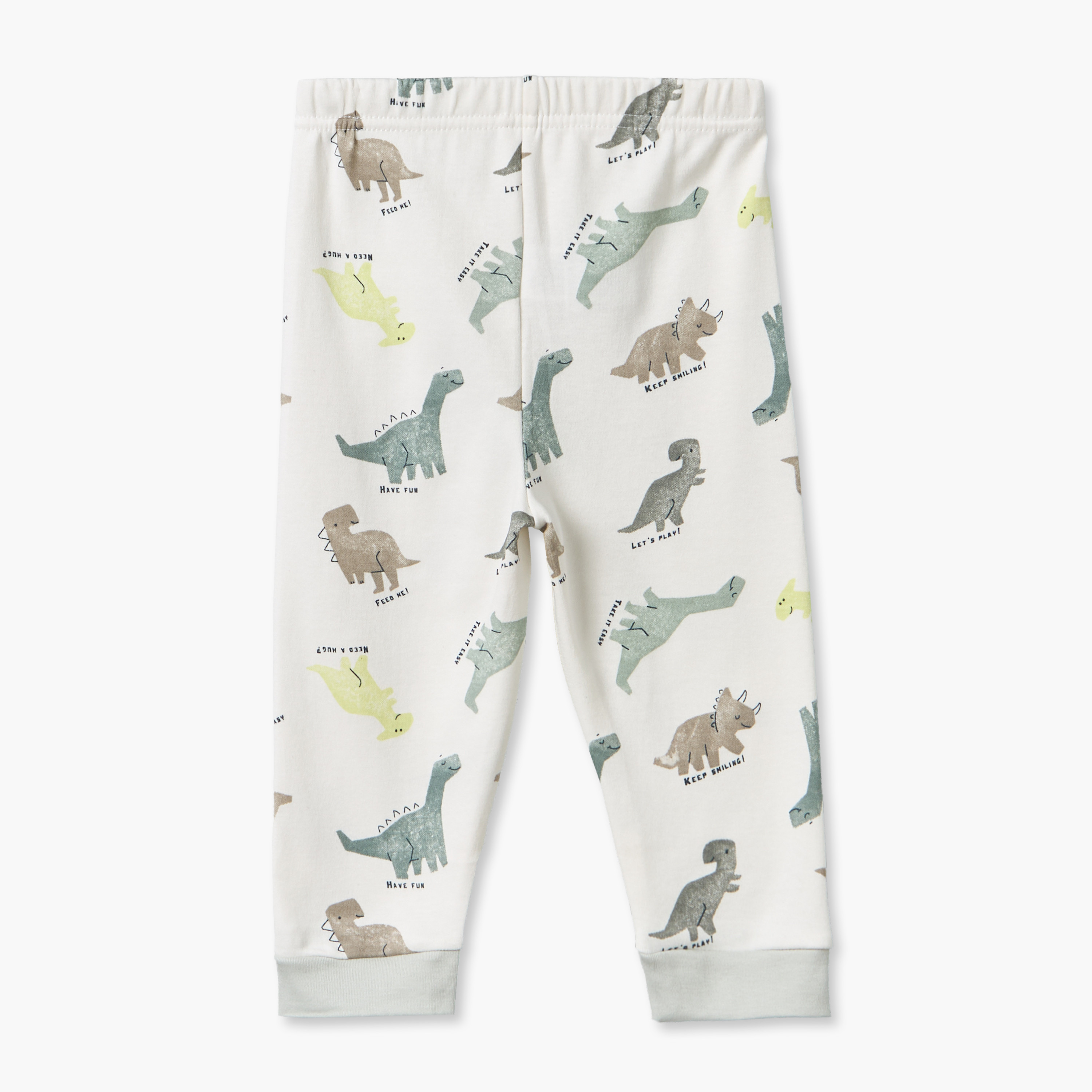 طقم بيجاما قطن بطبعات ديناصور وياقة ضيقة وأكمام طويلة من جونيورز-baby-boys-clothing-nightwear-pyjamasets-image-5
