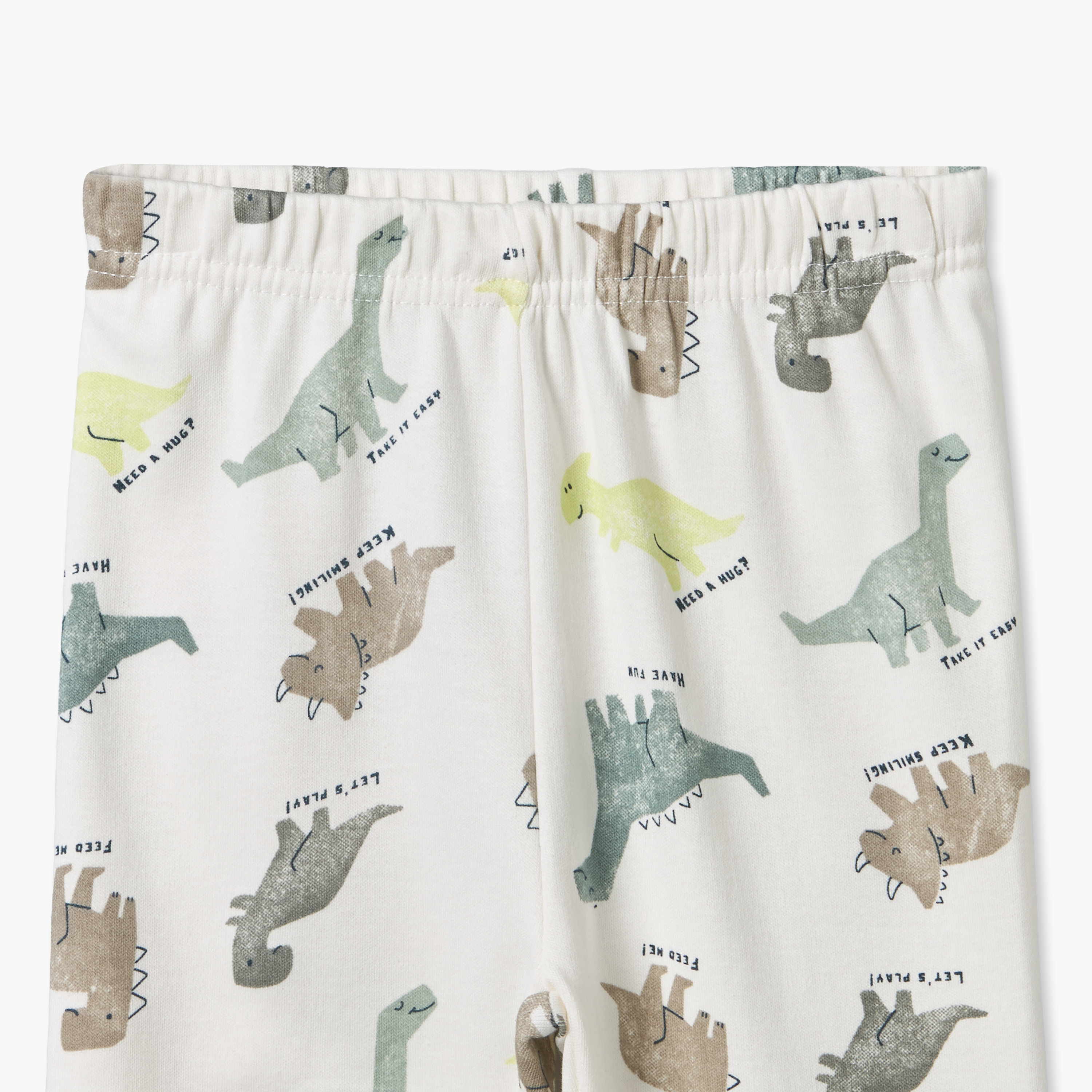 طقم بيجاما قطن بطبعات ديناصور وياقة ضيقة وأكمام طويلة من جونيورز-baby-boys-clothing-nightwear-pyjamasets-image-8