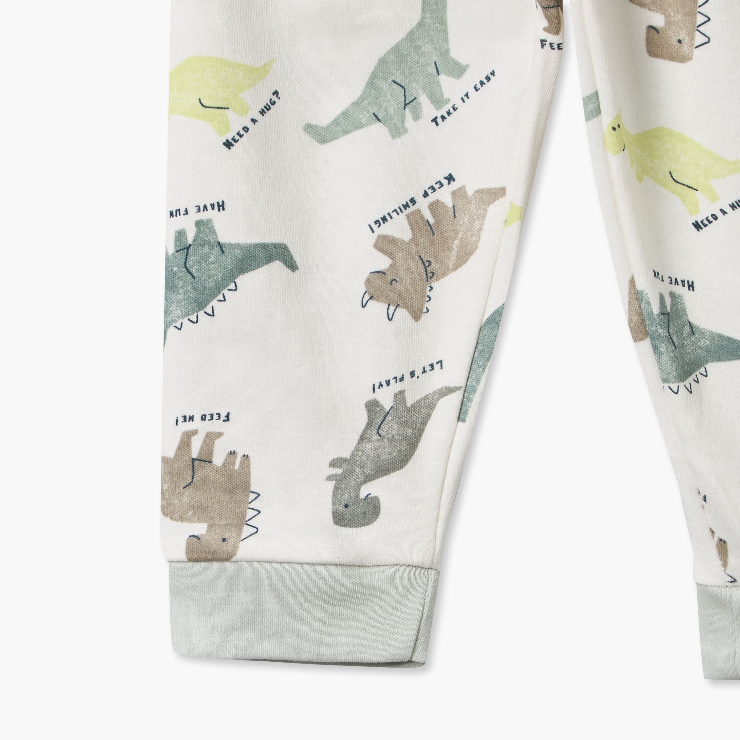 طقم بيجاما قطن بطبعات ديناصور وياقة ضيقة وأكمام طويلة من جونيورز-baby-boys-clothing-nightwear-pyjamasets-image-9