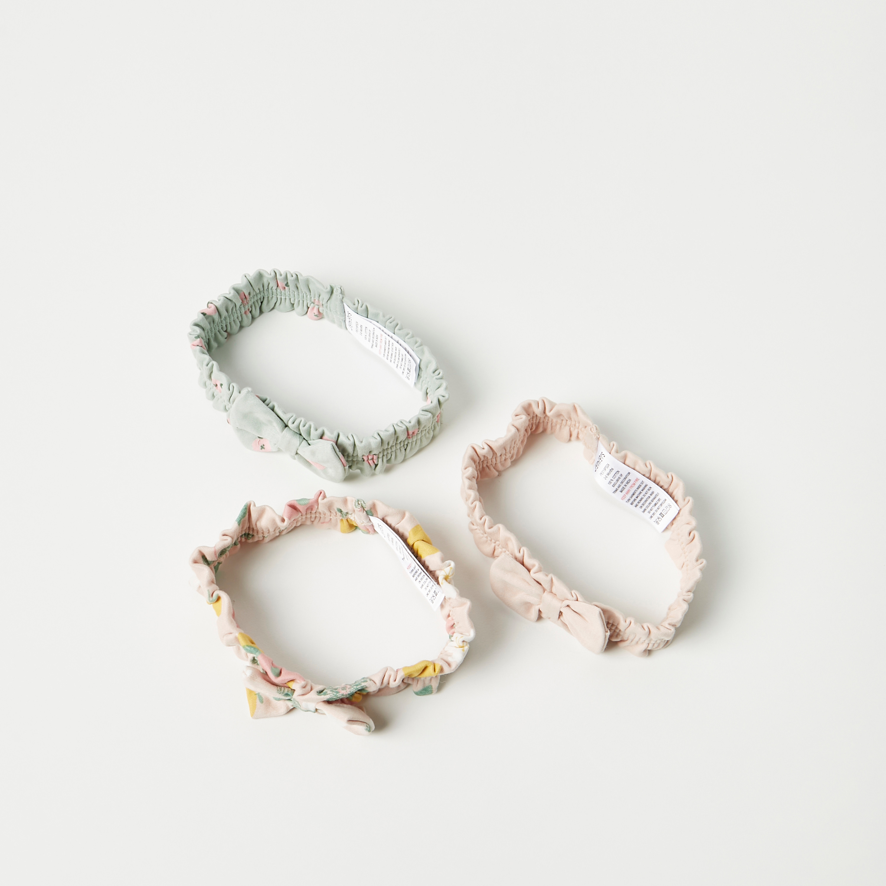 شرائط رأس قطن بفيونكة من جونيورز - طقم من 3 قطع-baby-girls-accessories-hairaccessories-image-4