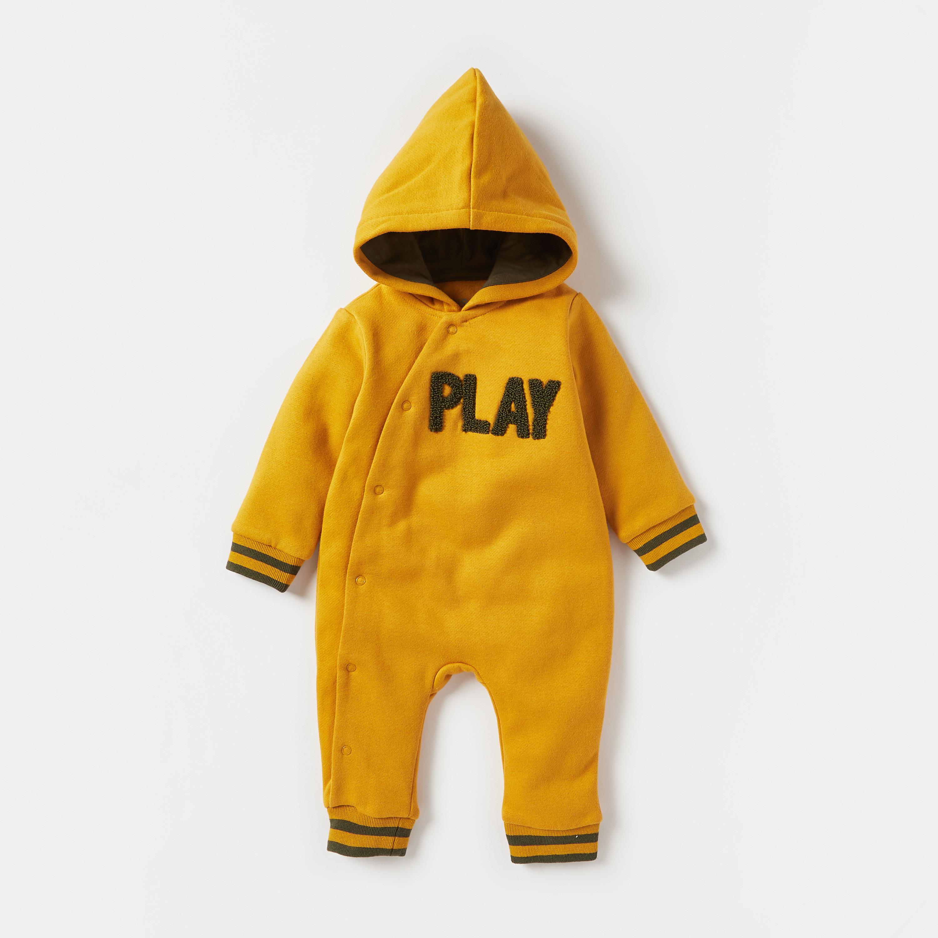 بدلة نوم بارزة الملمس بأكمام طويلة وقبعة من جونيورز-baby-boys-clothing-nightwear-sleepsuits-image-1