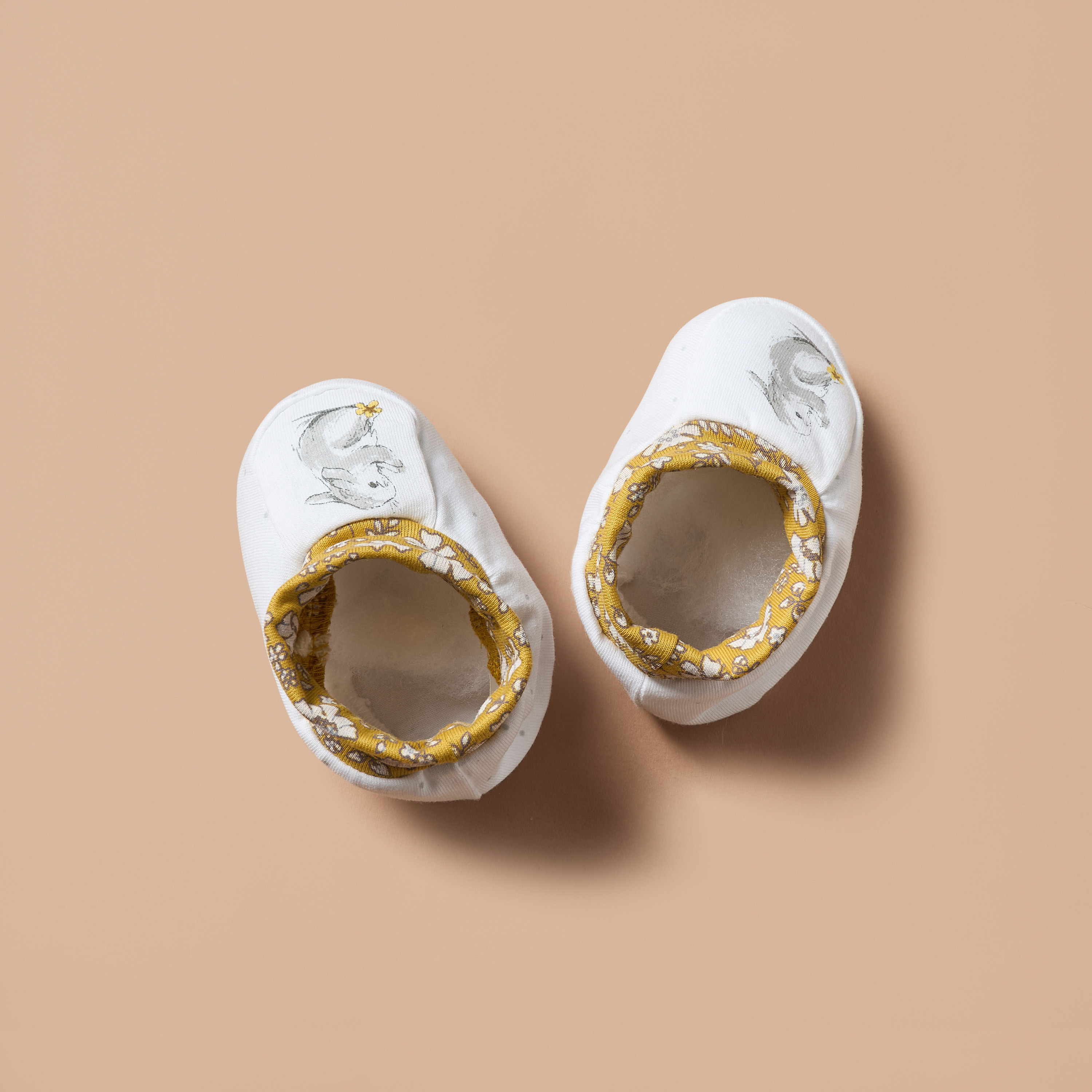 Juniors Bunny Print Booties-baby-girls-shoes-booties-image-1