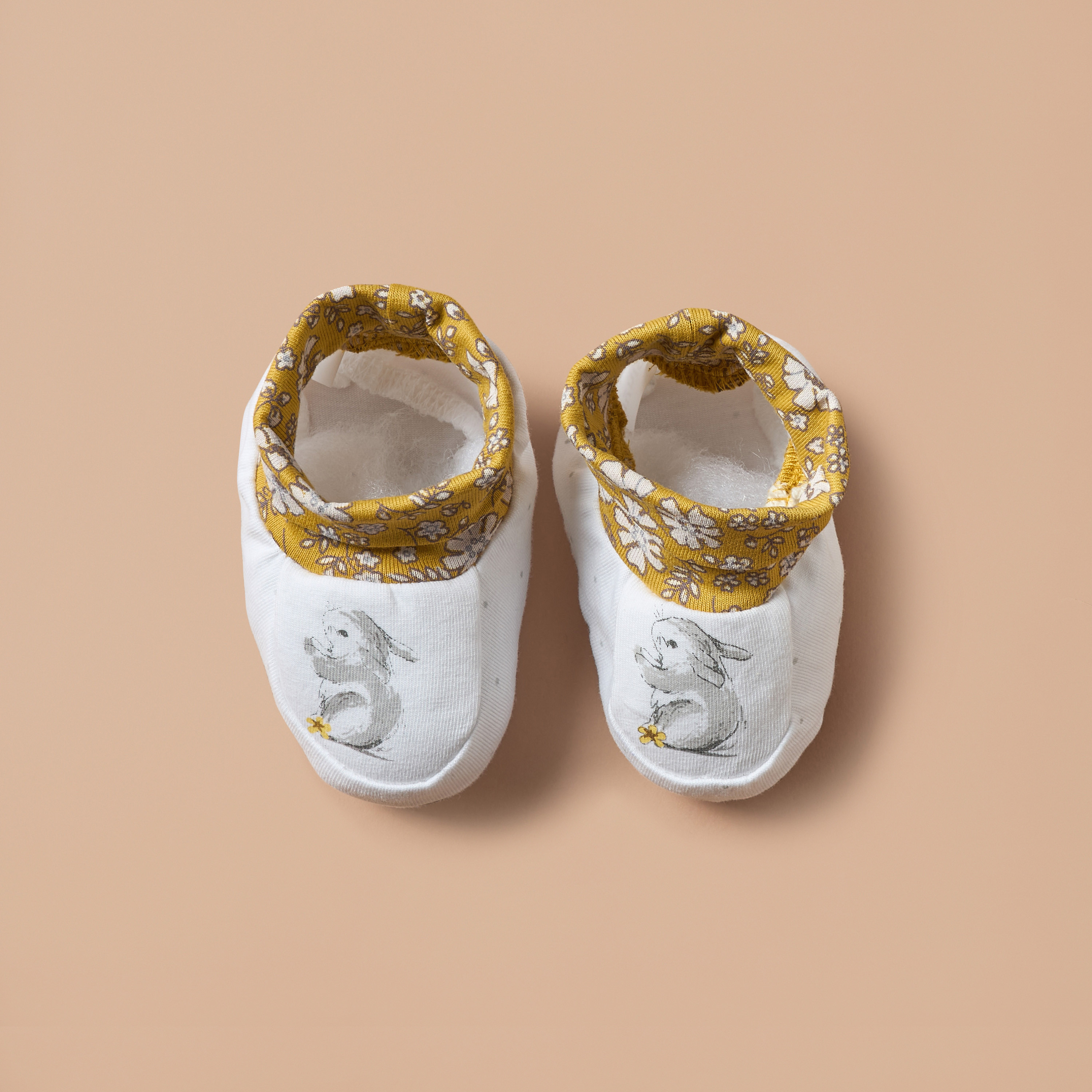 Juniors Bunny Print Booties-baby-girls-shoes-booties-image-5