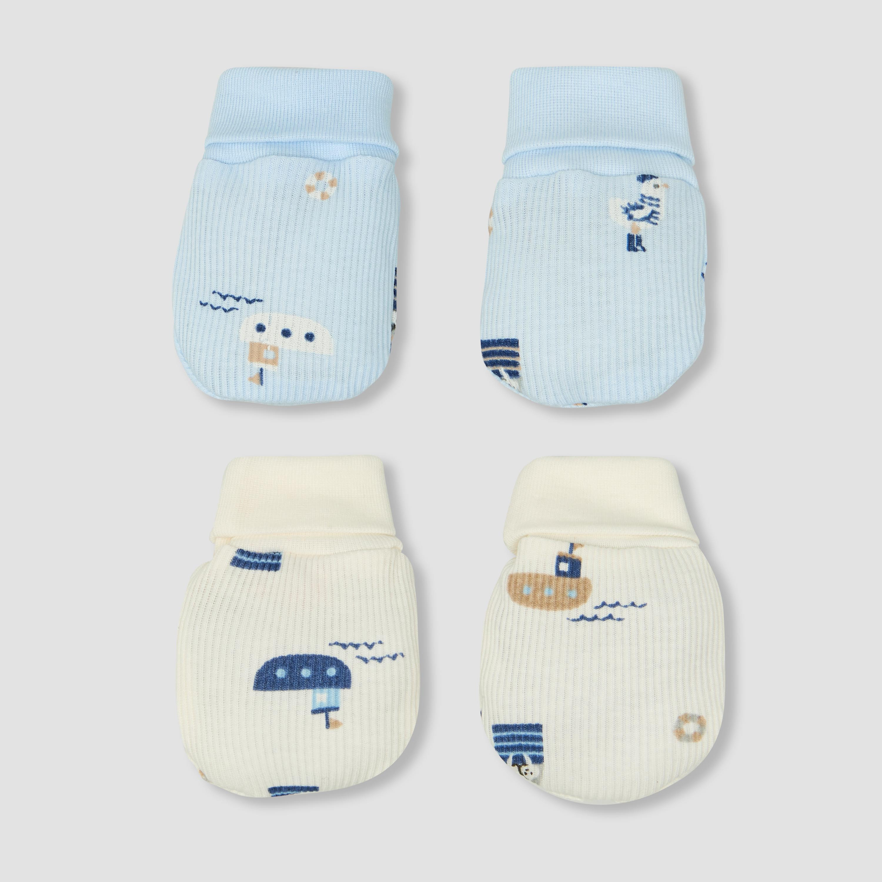 Pack of 2 Juniors Mittens with Print-baby-boys-accessories-mittens-image-1