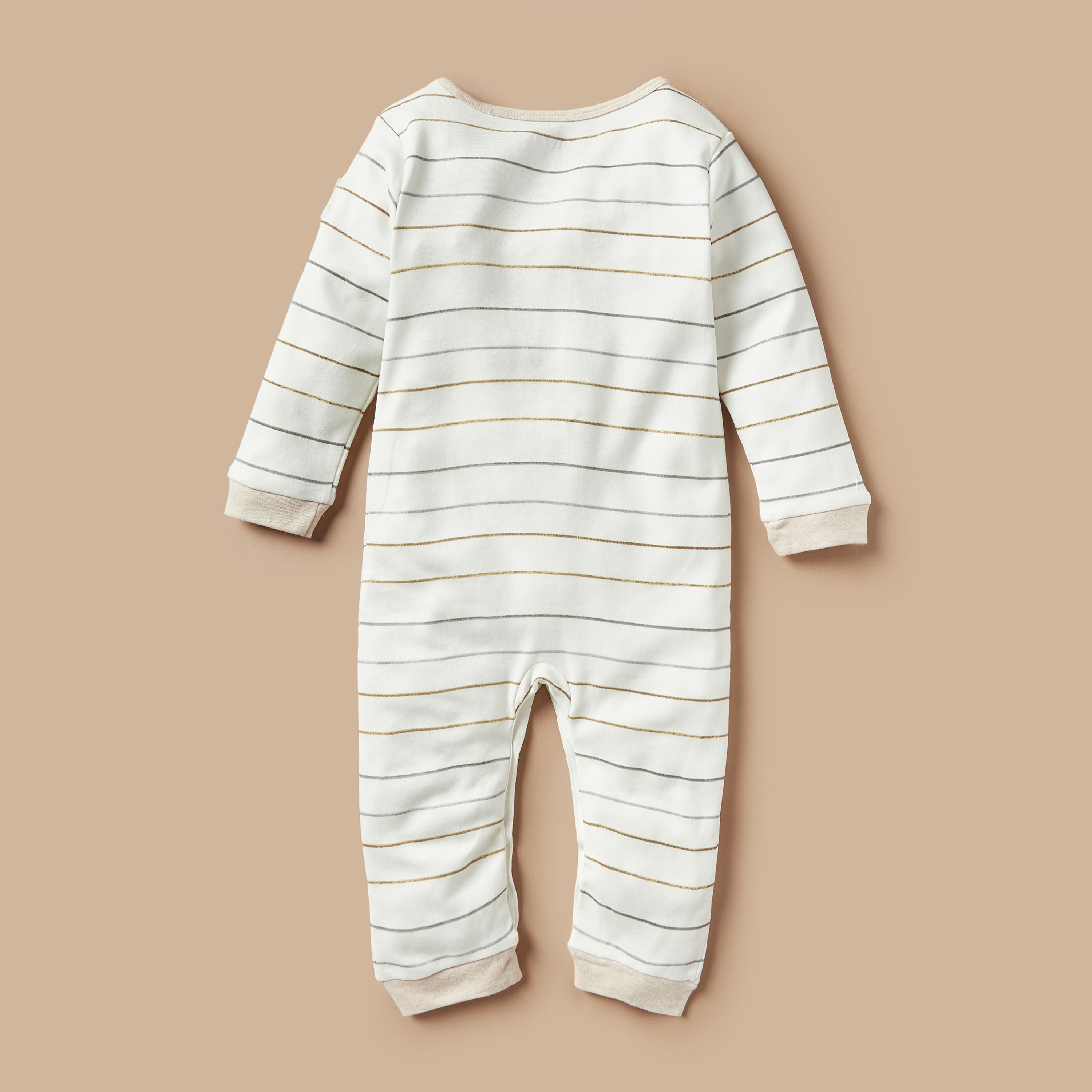 بدلة نوم مخطّطة بأكمام طويلة من جونيورز-baby-boys-clothing-nightwear-sleepsuits-image-2