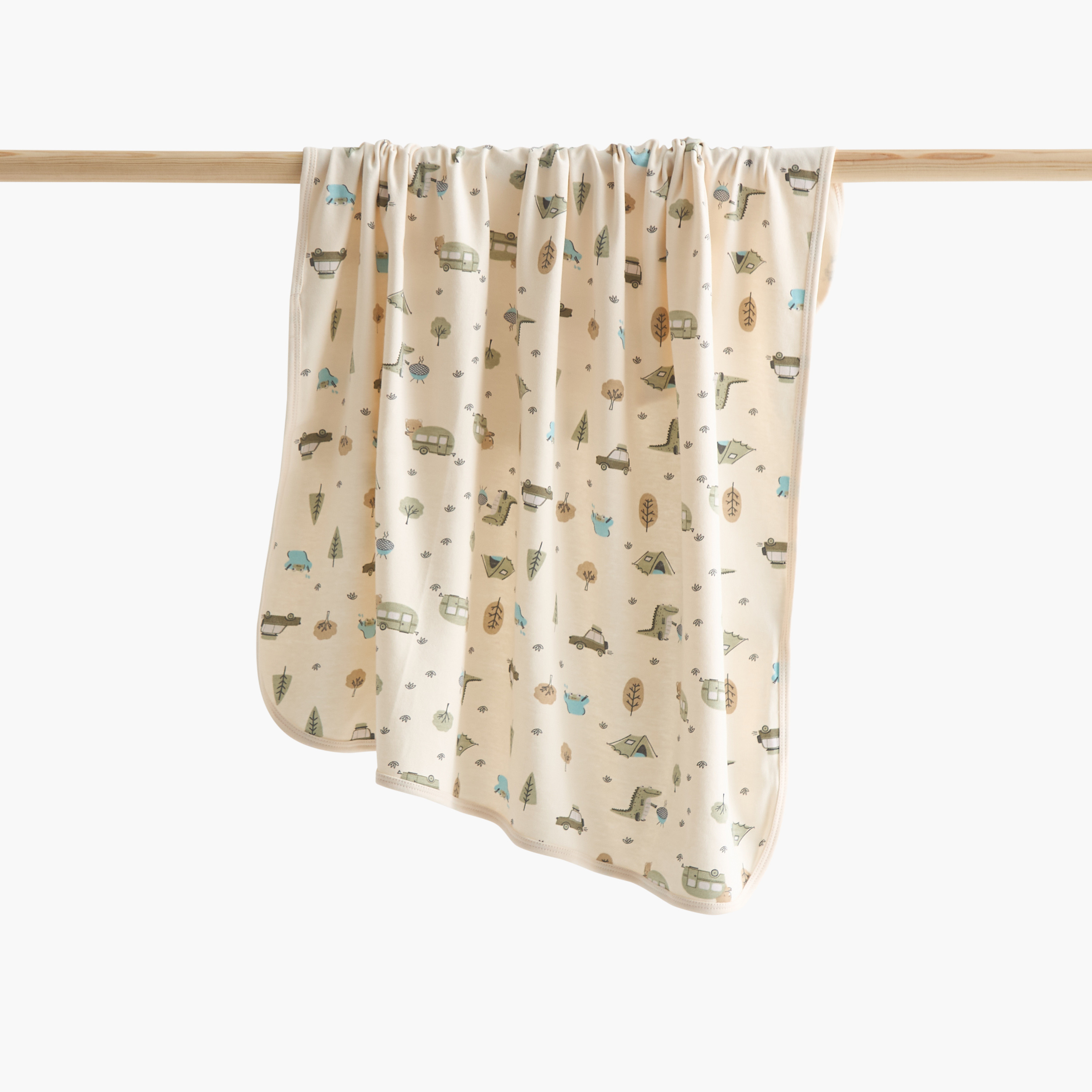 Juniors Graphic Print Receiving Blanket - 70x70 cm-baby-nursery-blanketsandswaddles-receivingblankets-image-1