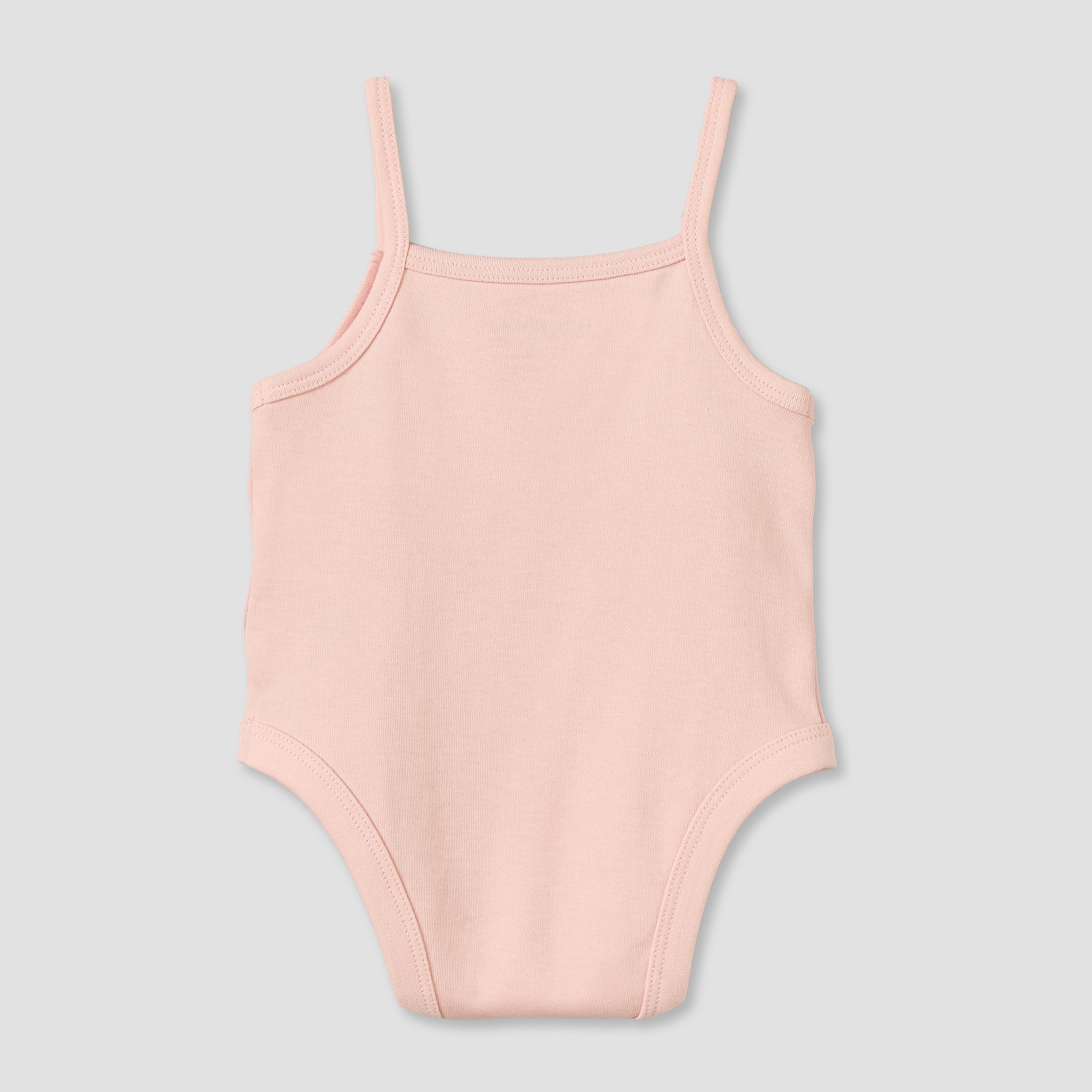Pack of 3 Juniors Cotton Strappy Bodysuit with Floral Print-baby-girls-clothing-bodysuits-image-5